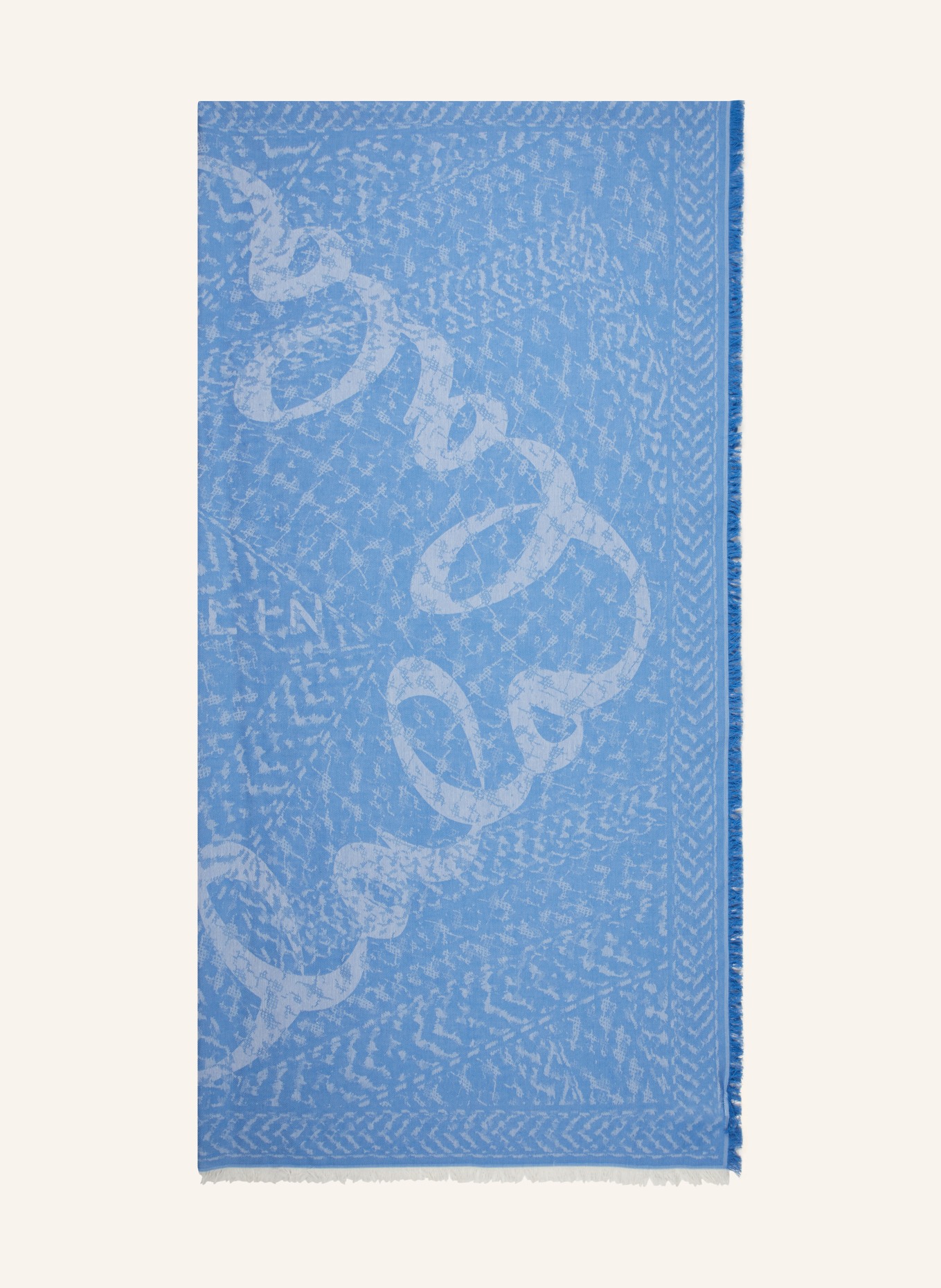 Lala Berlin Scarf ARIAN, Color: LIGHT BLUE/ WHITE (Image 1)