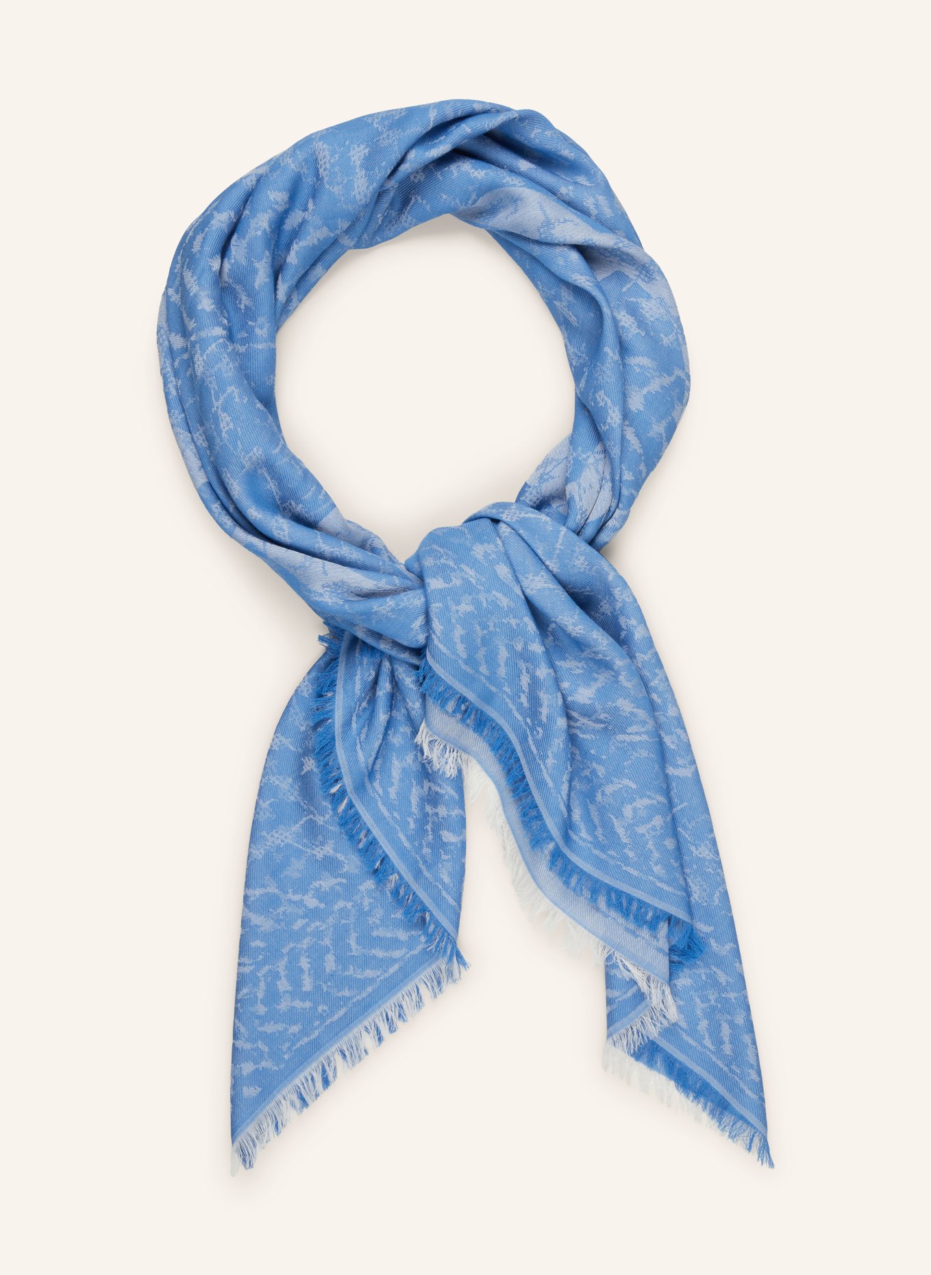 Lala Berlin Scarf ARIAN, Color: LIGHT BLUE/ WHITE (Image 2)
