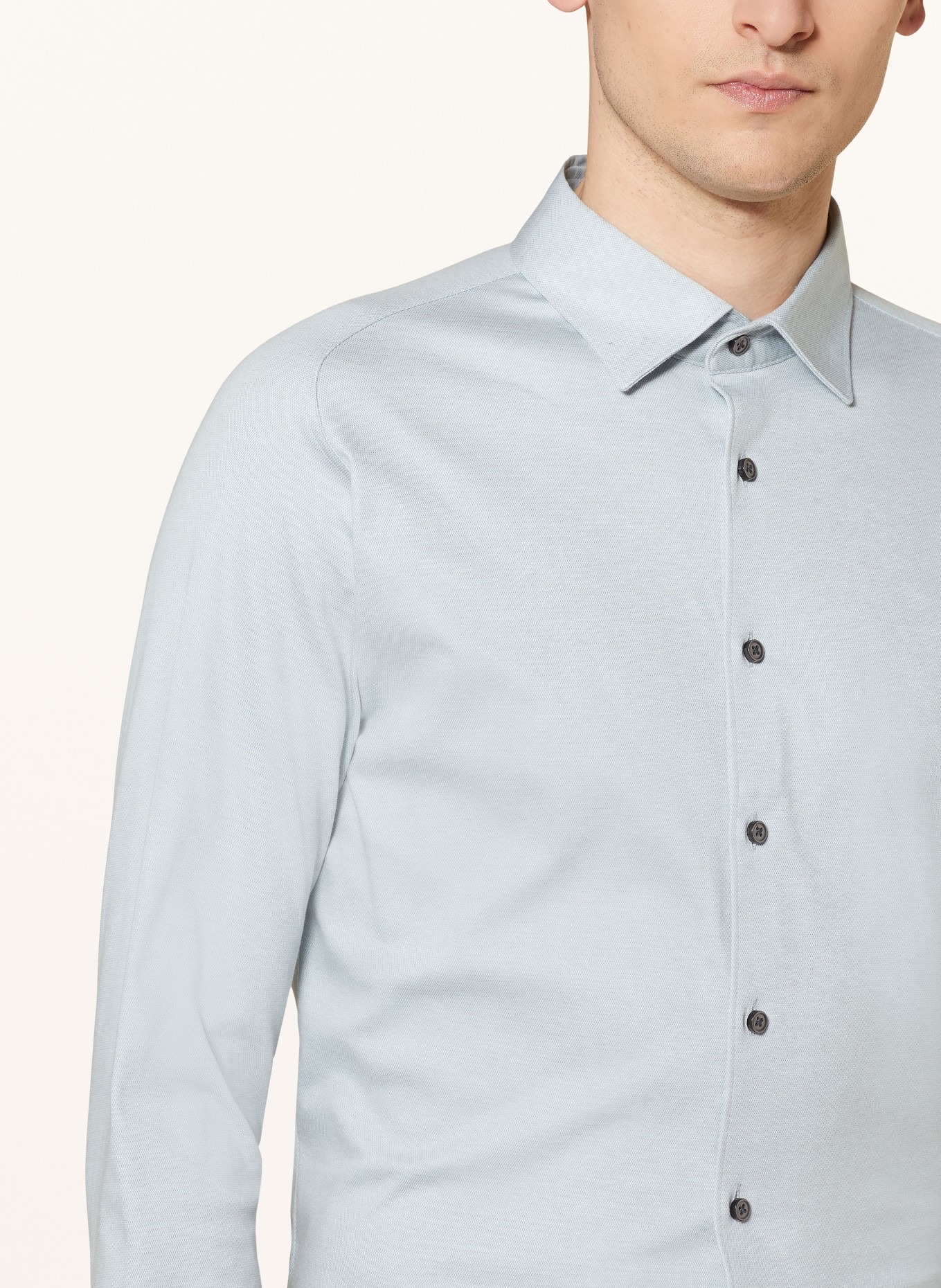 DESOTO Jerseyhemd Slim Fit, Farbe: BLAUGRAU (Bild 4)
