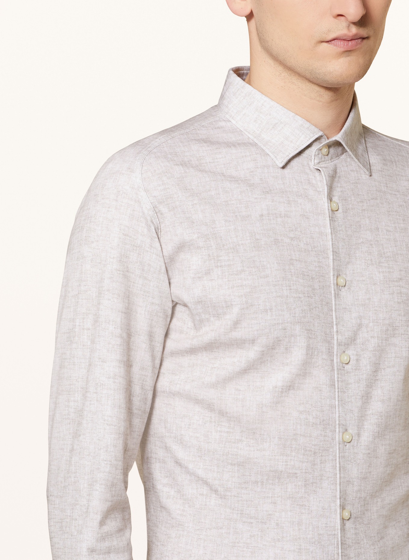 DESOTO Jersey shirt slim fit, Color: 816 canvas linen (Image 4)
