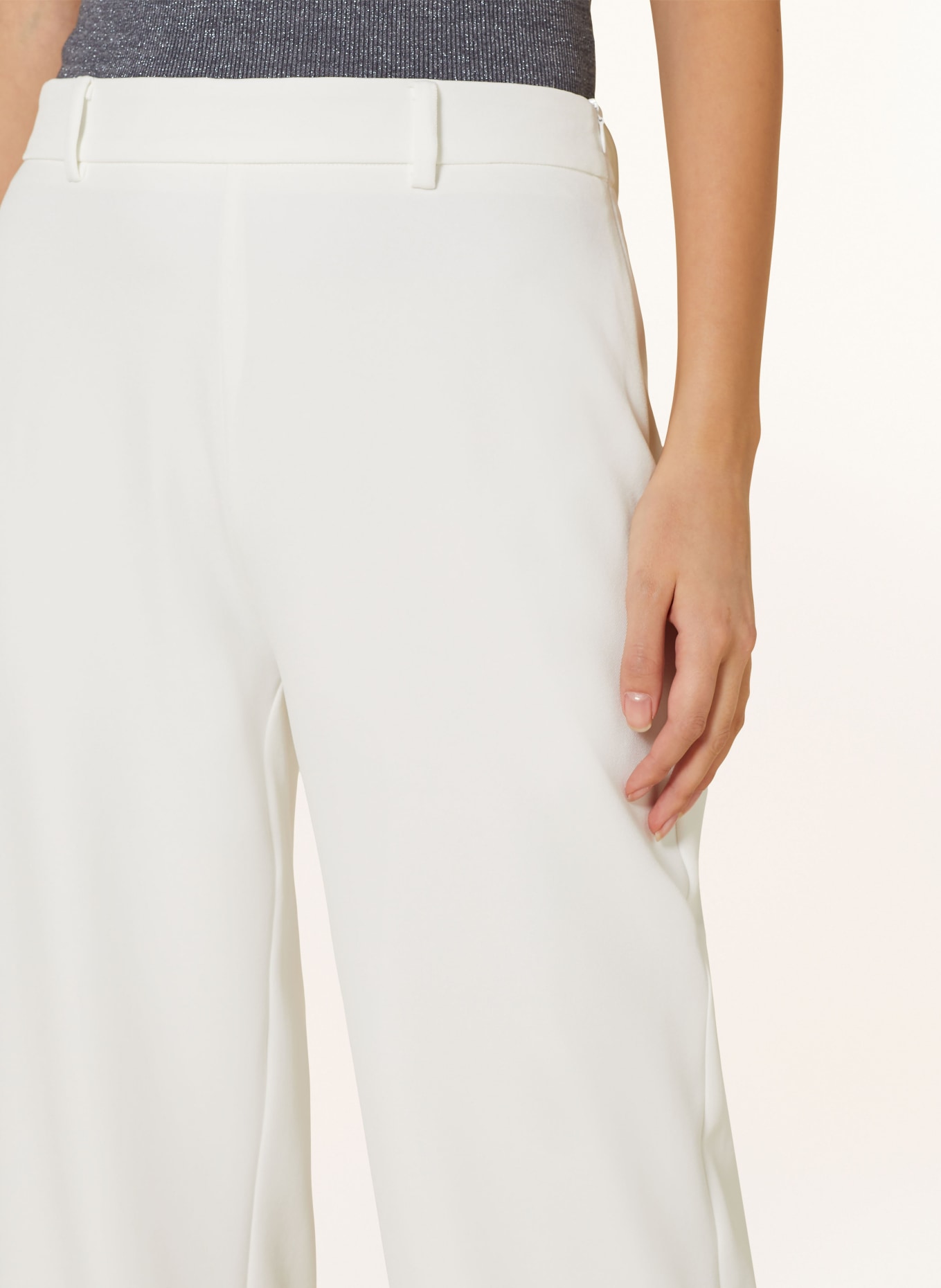 NEO NOIR Wide leg trousers ALICE, Color: WHITE (Image 5)