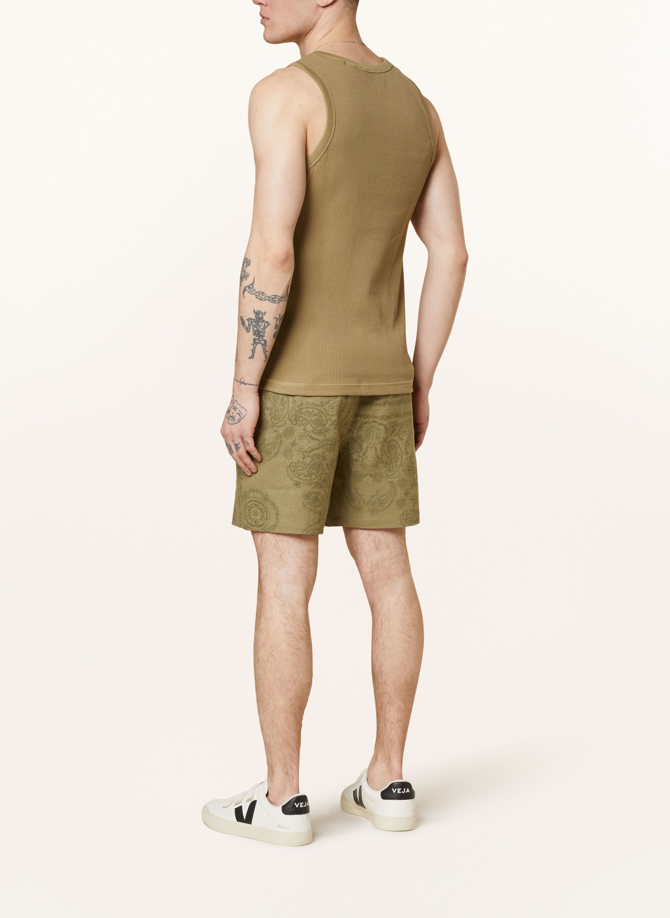 LES DEUX Shorts LESLEY, Color: OLIVE/ DARK GREEN (Image 3)