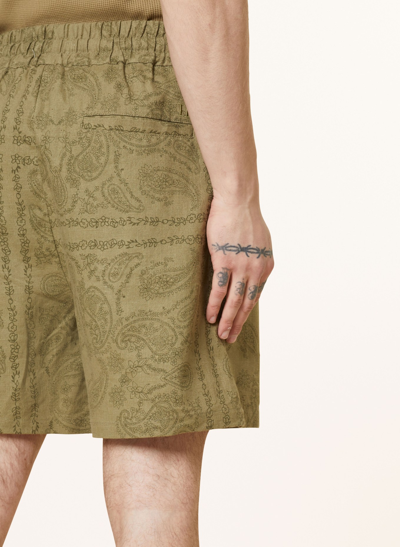 LES DEUX Shorts LESLEY, Color: OLIVE/ DARK GREEN (Image 6)