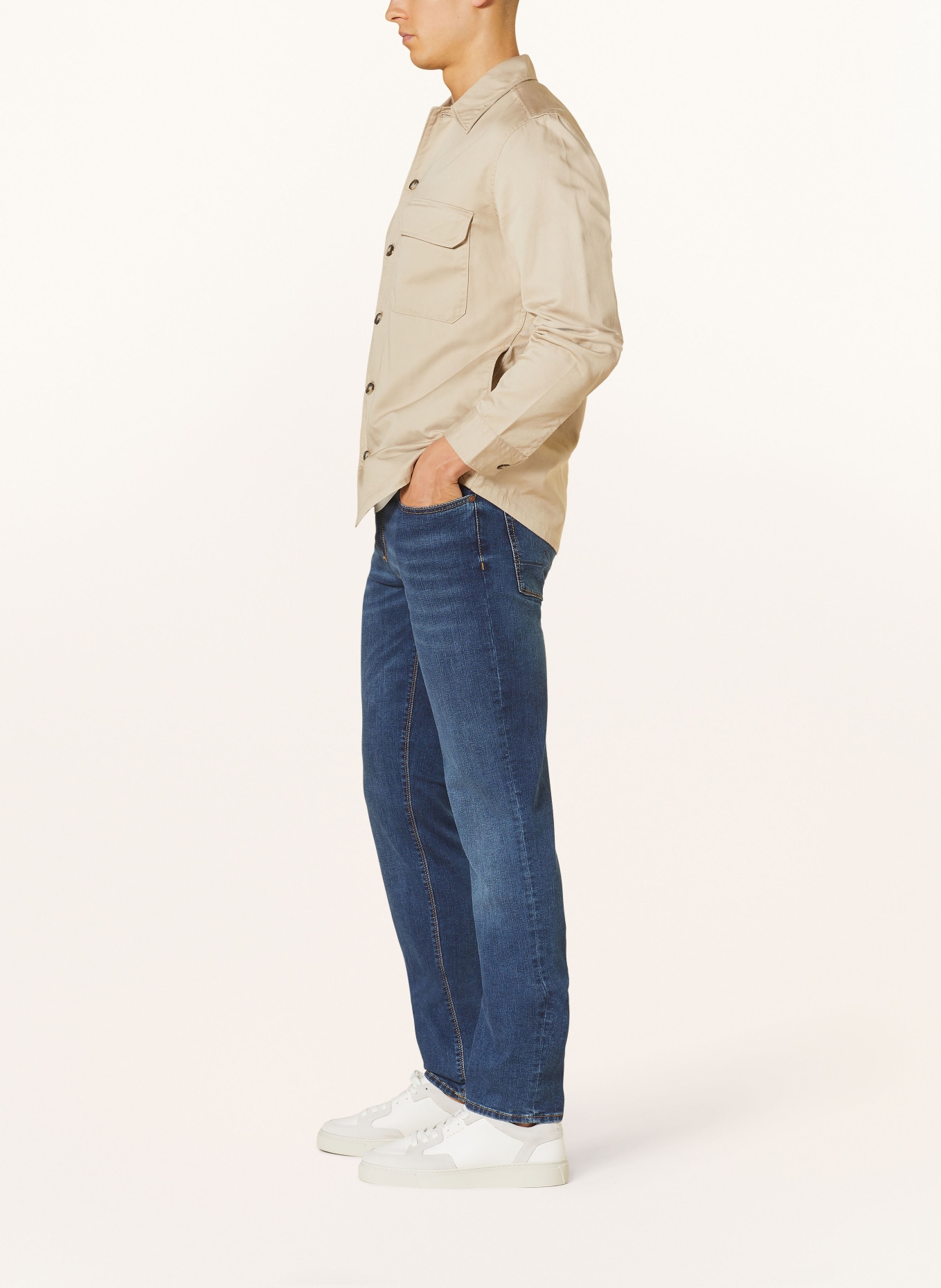 ALBERTO Spodnie PIPE w stylu dresowym regular fit, Kolor: 884 (Obrazek 4)