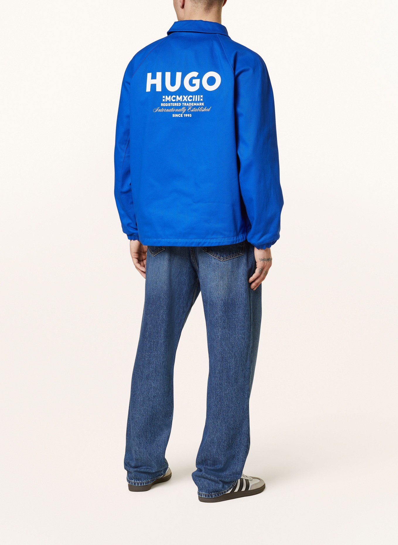 HUGO BLUE Jeansy NATE baggy fit, Kolor: 425 MEDIUM BLUE (Obrazek 3)