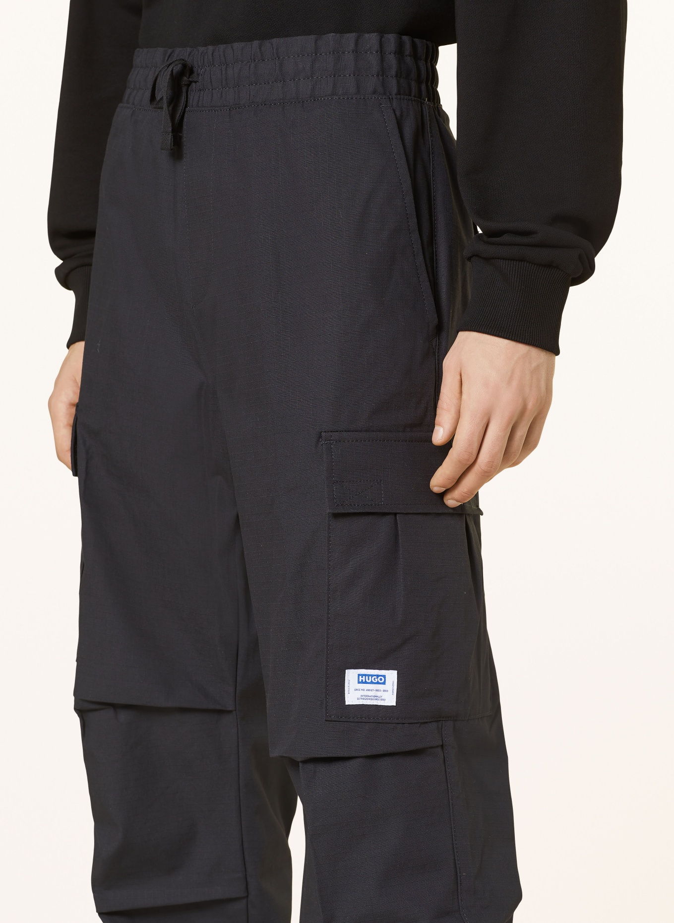 HUGO BLUE Cargo pants GADIC, Color: BLACK (Image 5)