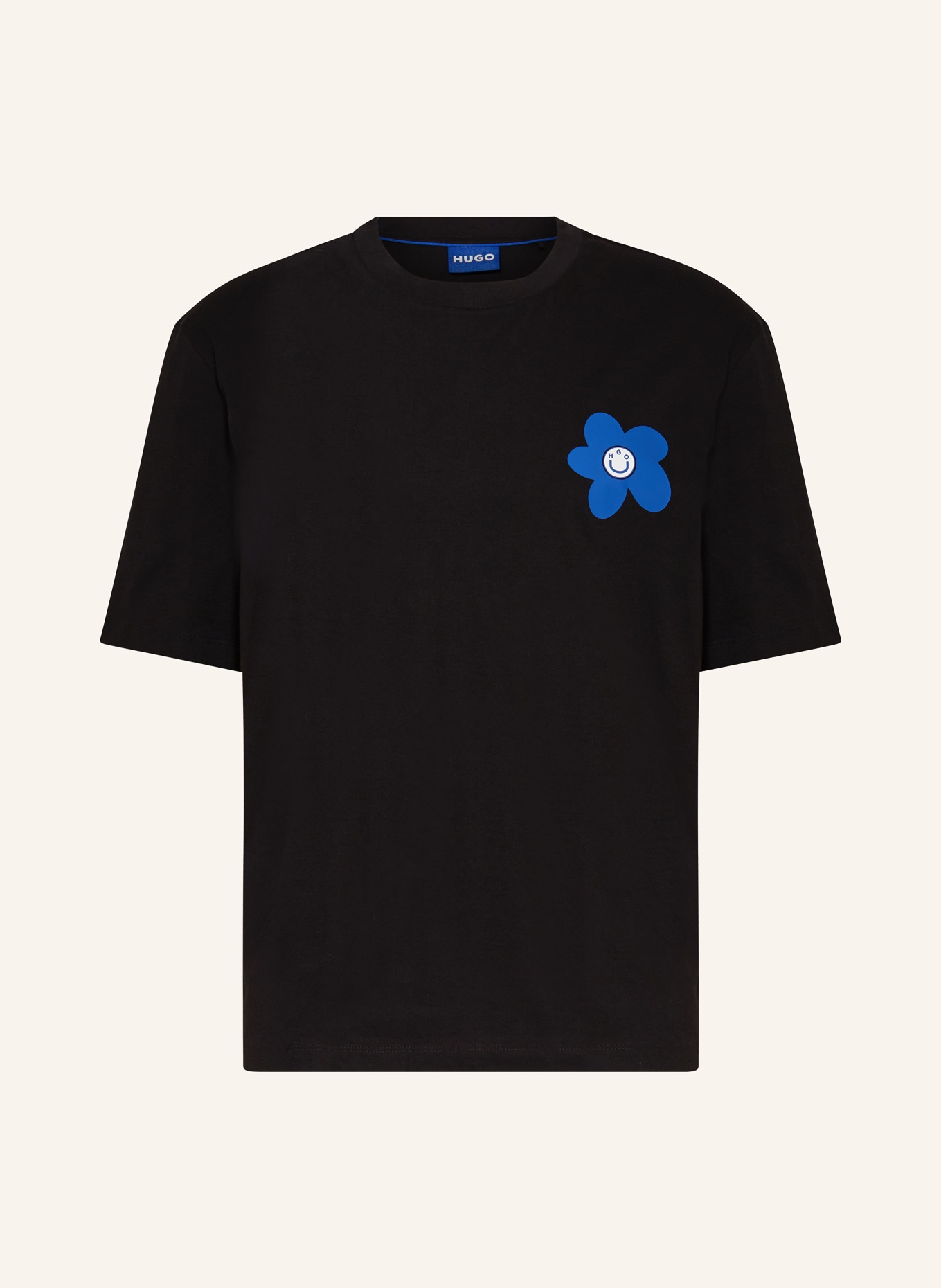 HUGO BLUE T-shirt NORETTO, Color: BLACK (Image 1)