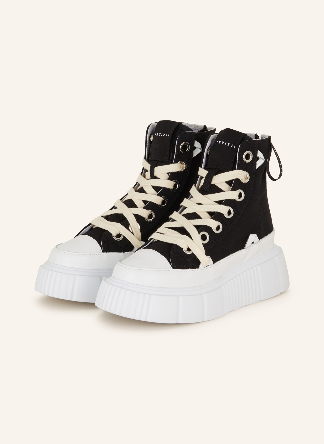 INUIKII High-top sneakers MATILDA, Color: BLACK/ WHITE (Image 1)