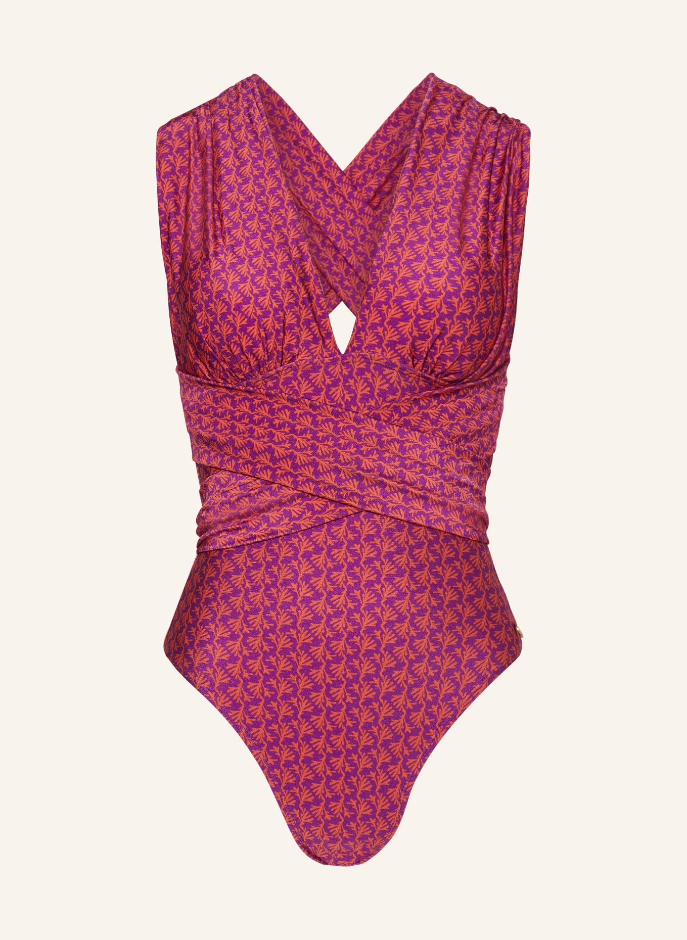 ten Cate Swimsuit, Color: PURPLE/ ORANGE (Image 1)