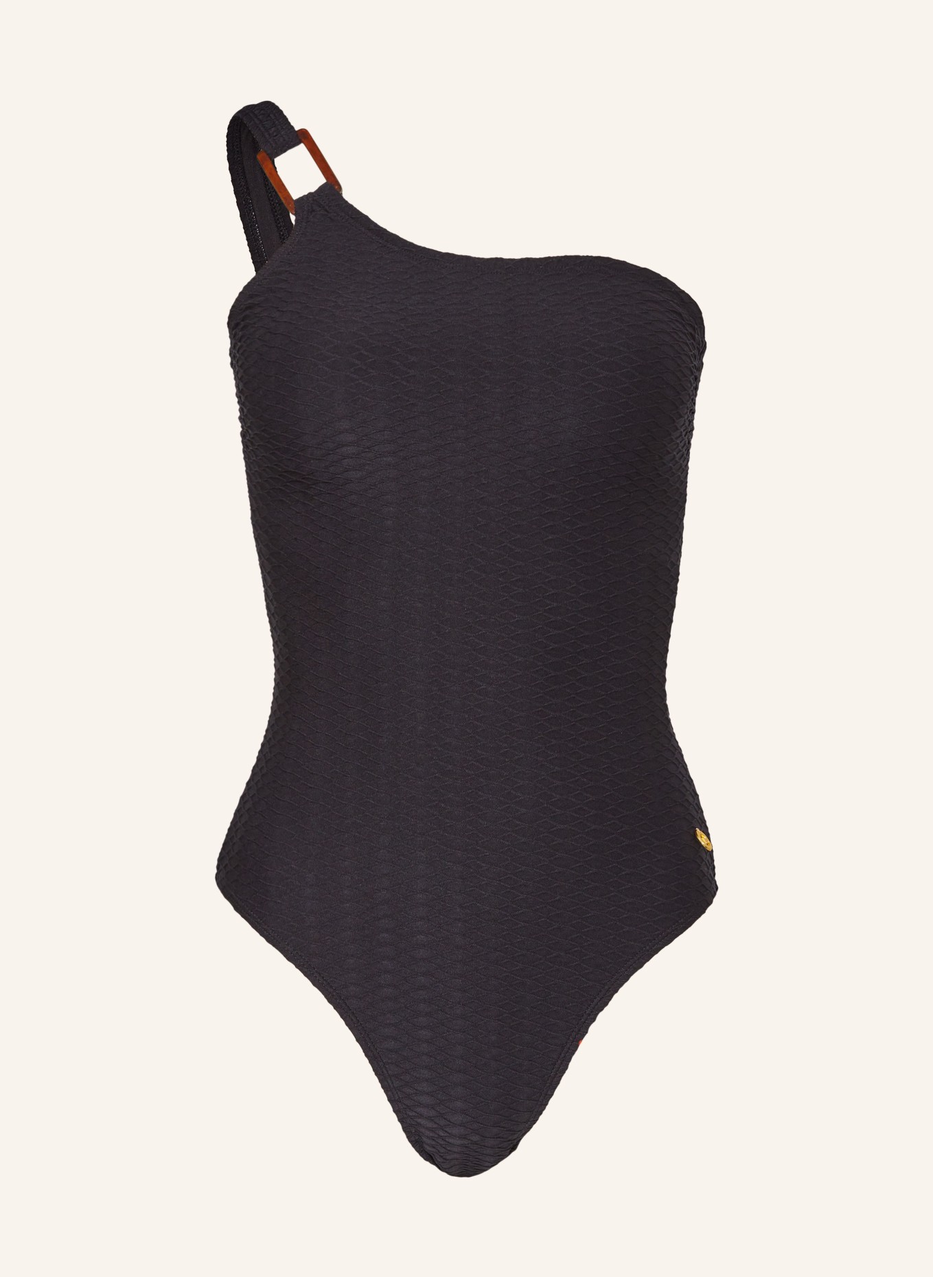 ten Cate One-shoulder swimsuit, Color: BLACK (Image 1)