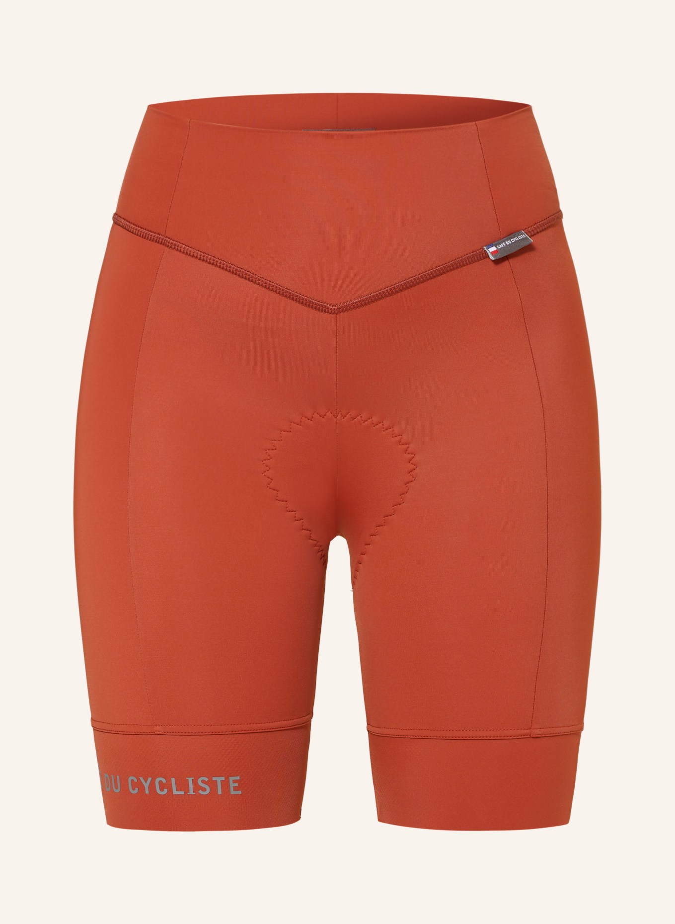 CAFE DU CYCLISTE Cycling shorts CELINE with padded insert in brown