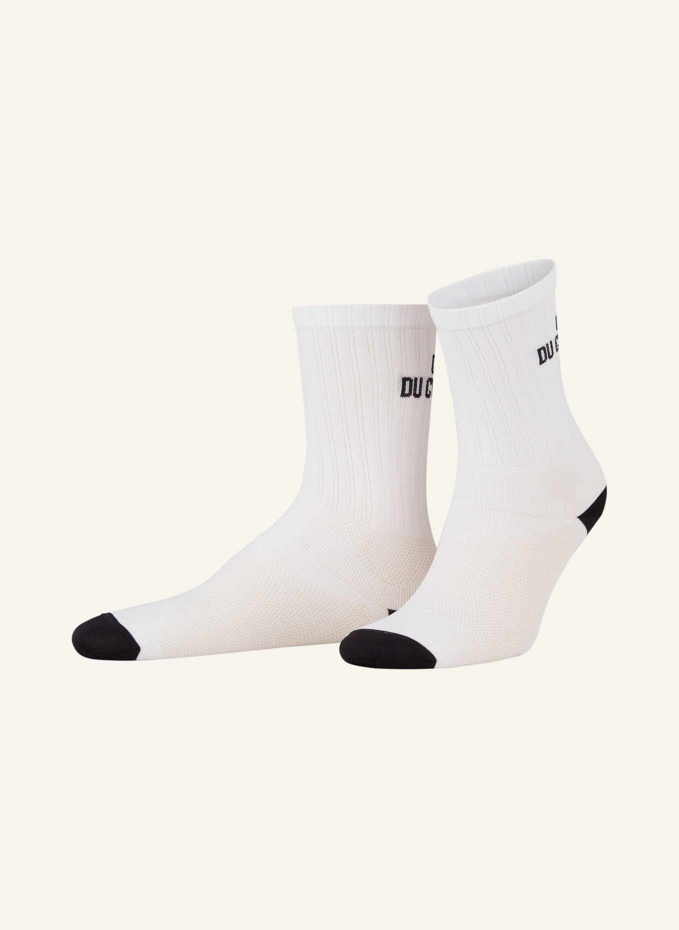 CAFÉ DU CYCLISTE Cycling socks SOLID, Color: WHITE (Image 1)