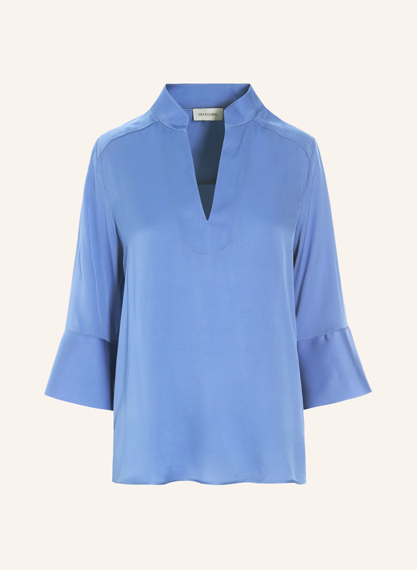 dea kudibal Silk blouse LYSANNA with 3/4 sleeves, Color: BLUE (Image 1)