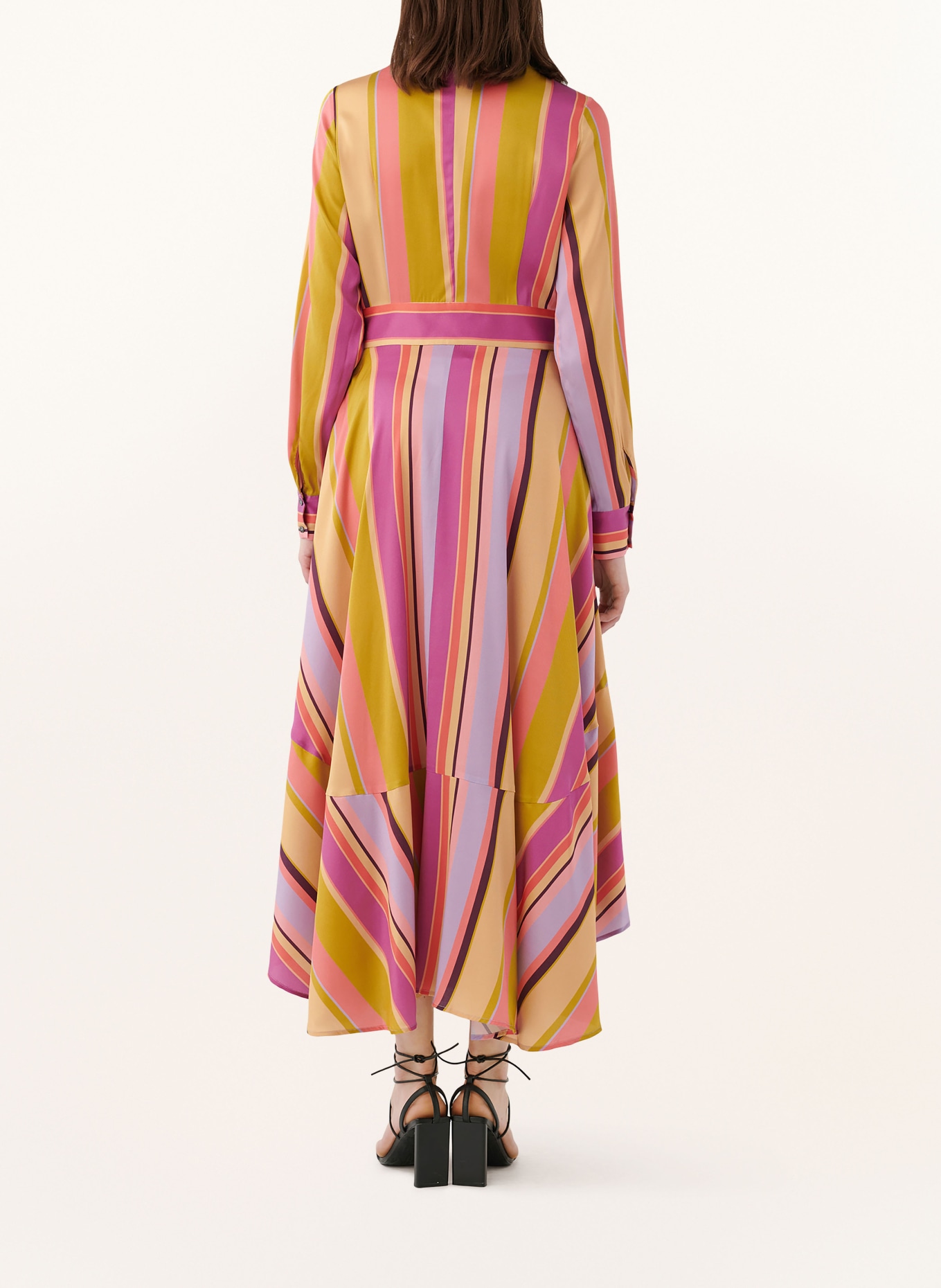 dea kudibal Silk dress OLGINA, Color: PURPLE/ GREEN/ PINK (Image 3)