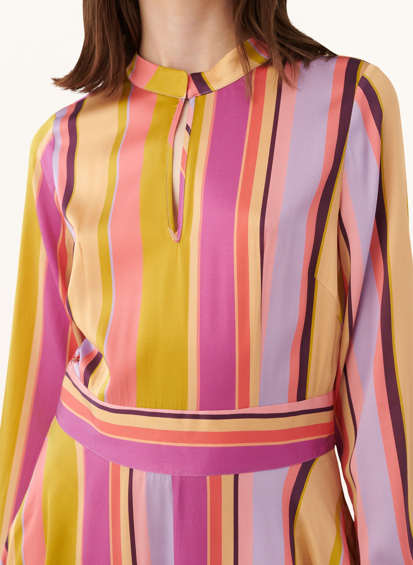 dea kudibal Silk dress OLGINA, Color: PURPLE/ GREEN/ PINK (Image 4)