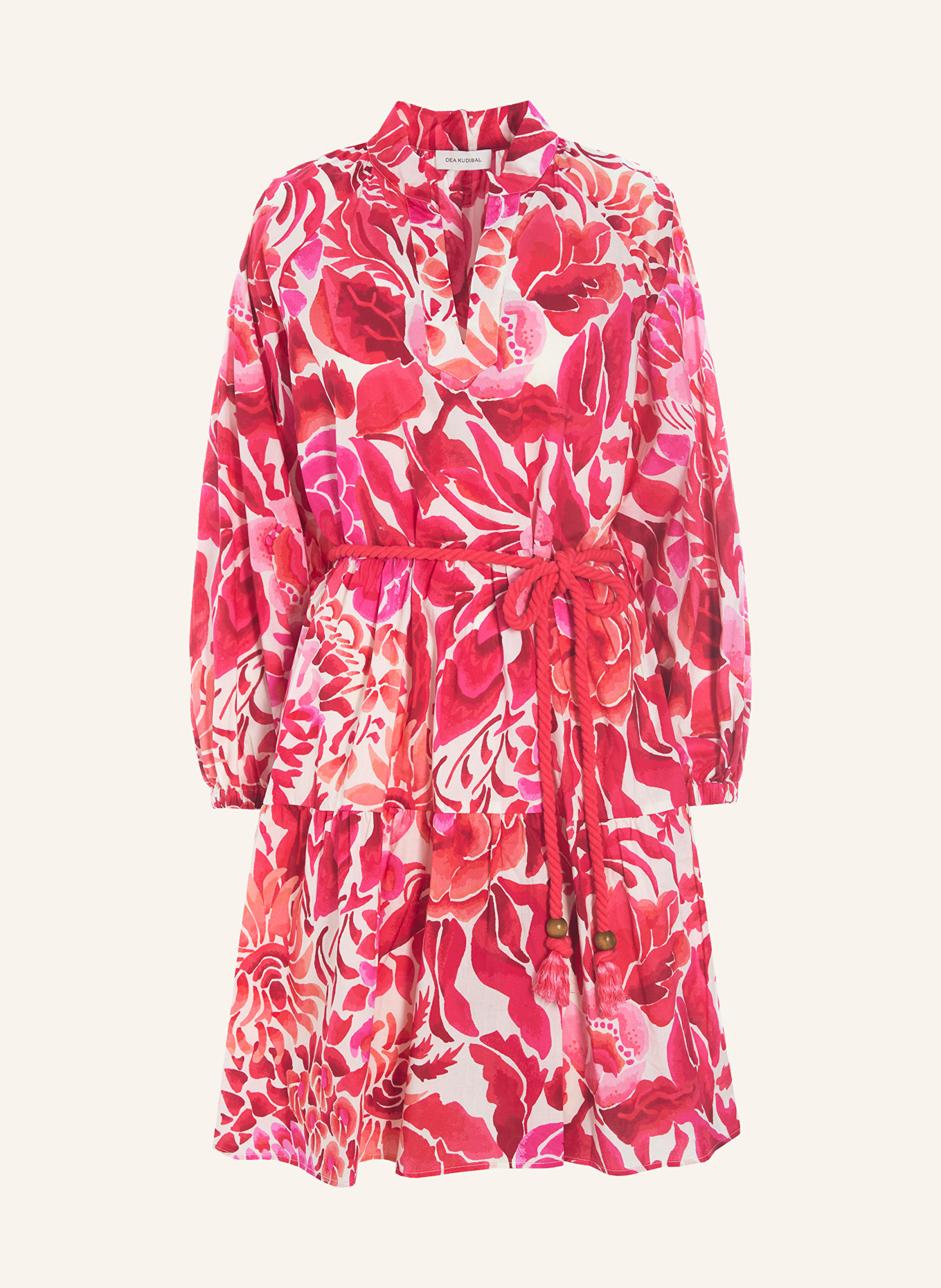 dea kudibal Dress VANIA, Color: PINK/ WHITE/ RED (Image 1)