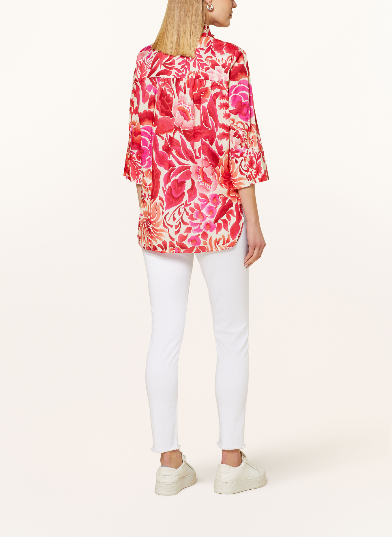 dea kudibal Shirt blouse KAMI with 3/4 sleeves, Color: PINK/ WHITE (Image 3)