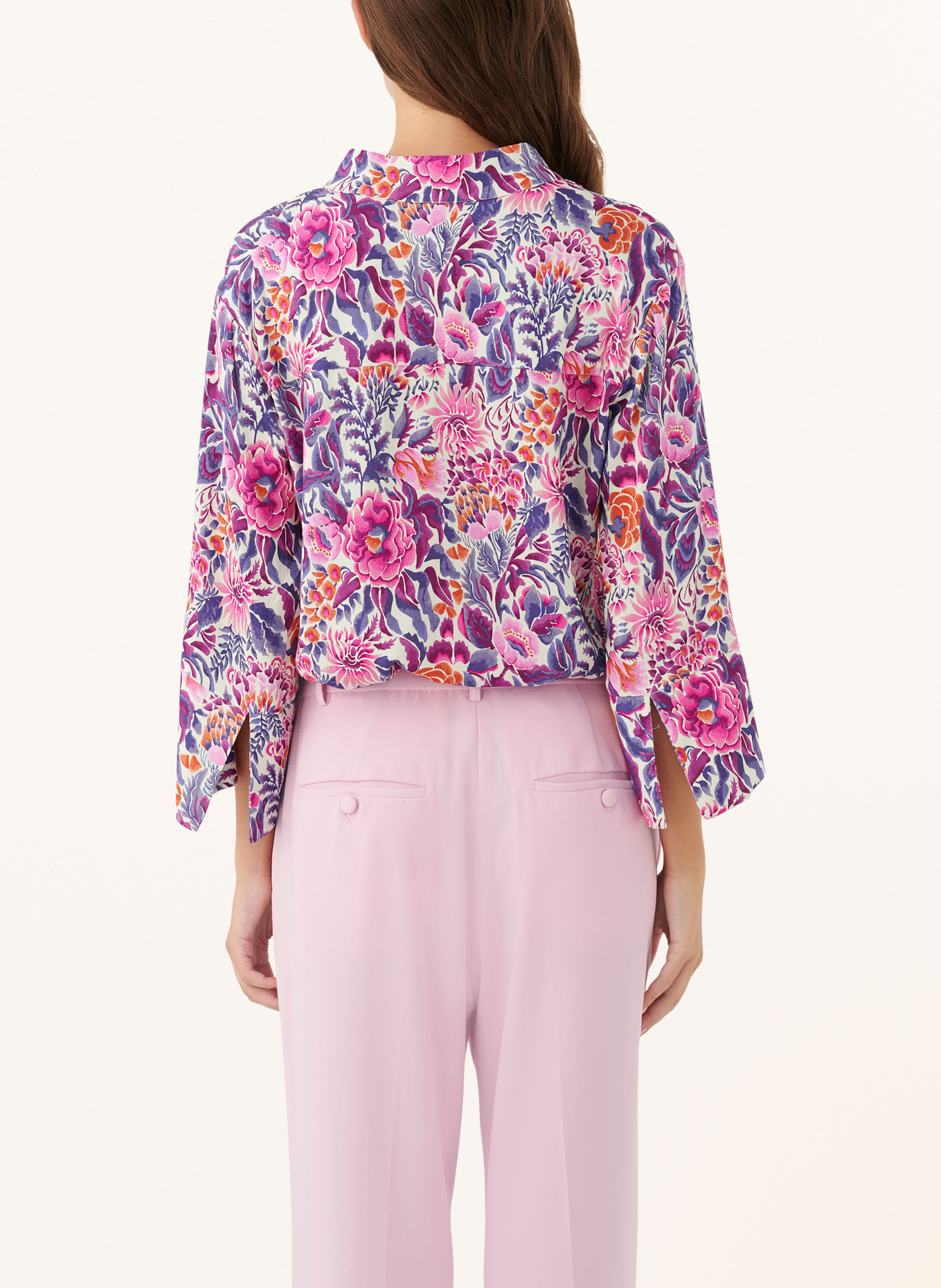 dea kudibal Shirt blouse LYSANNA with 3/4 sleeves, Color: ECRU/ PURPLE/ PINK (Image 3)