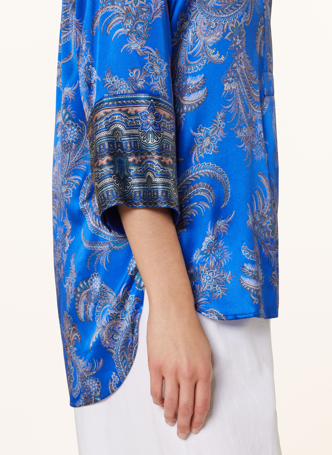 dea kudibal Shirt blouse KAMI made of silk with 3/4 sleeves, Color: BLUE (Image 5)
