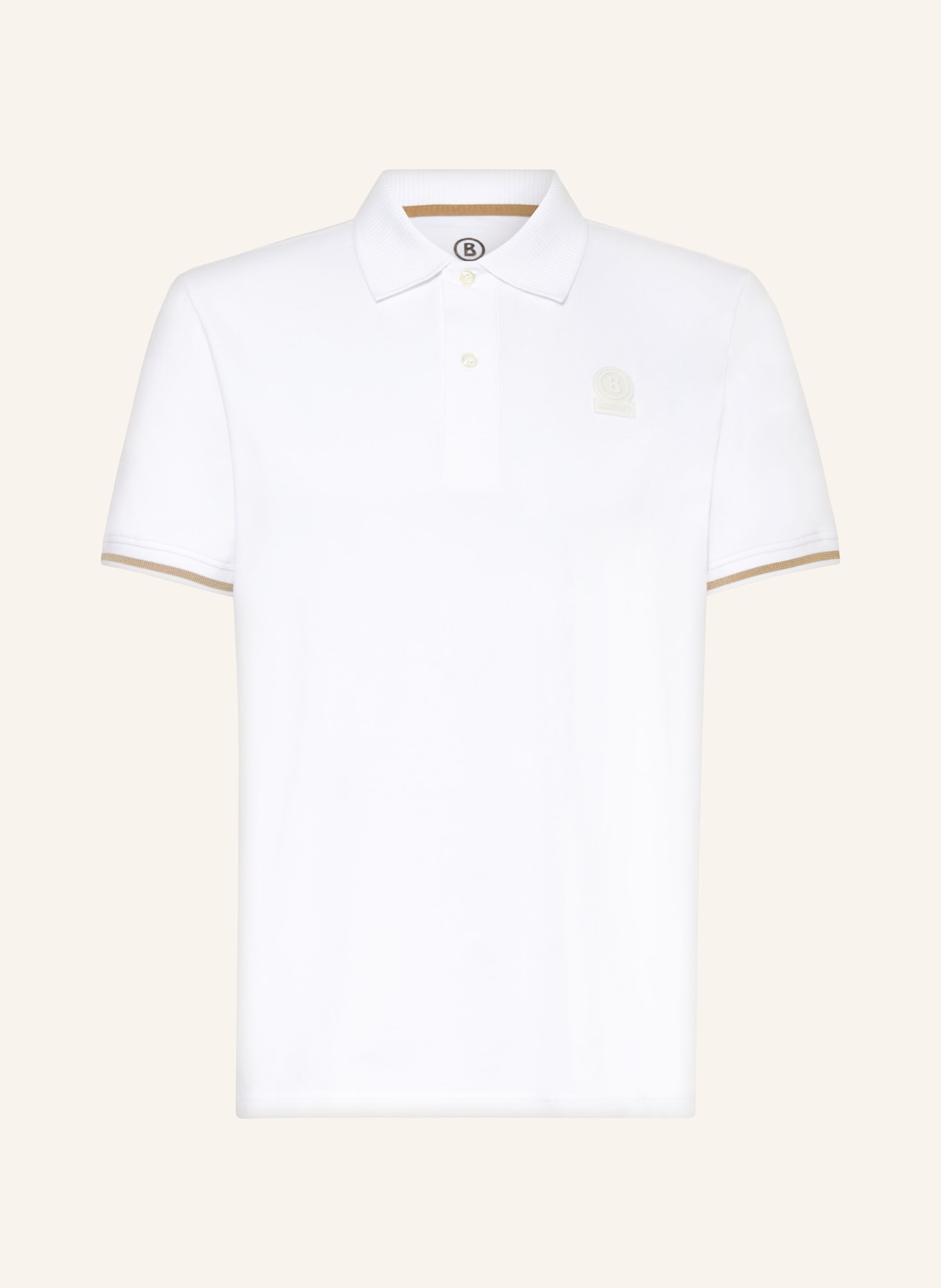 BOGNER Piqué polo shirt FION, Color: WHITE (Image 1)