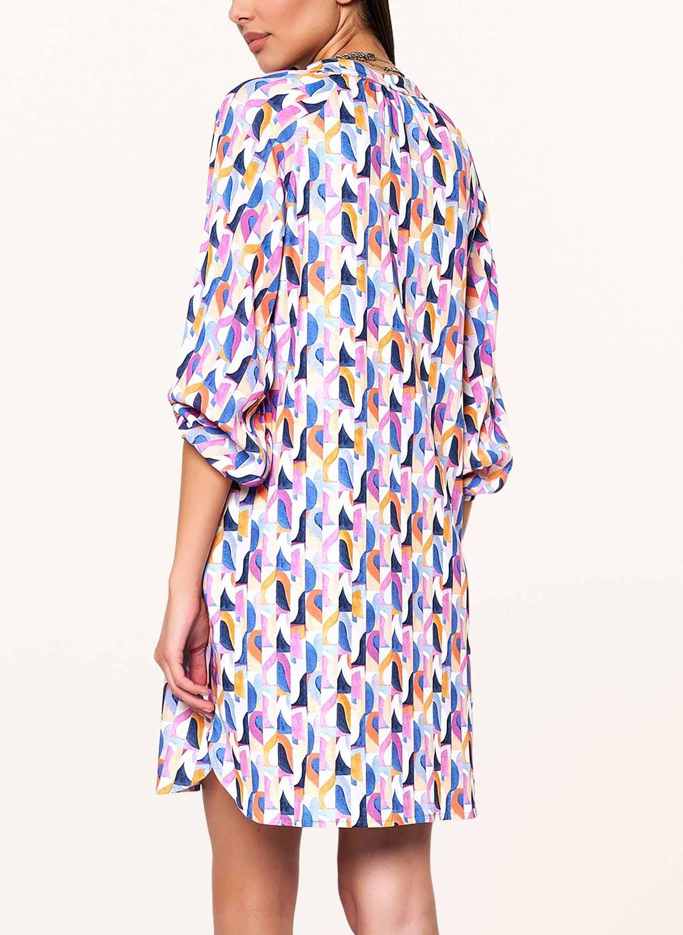 DESOTO Kleid NELLY mit 3/4-Arm, Farbe: BLAU/ LILA/ ORANGE (Bild 3)