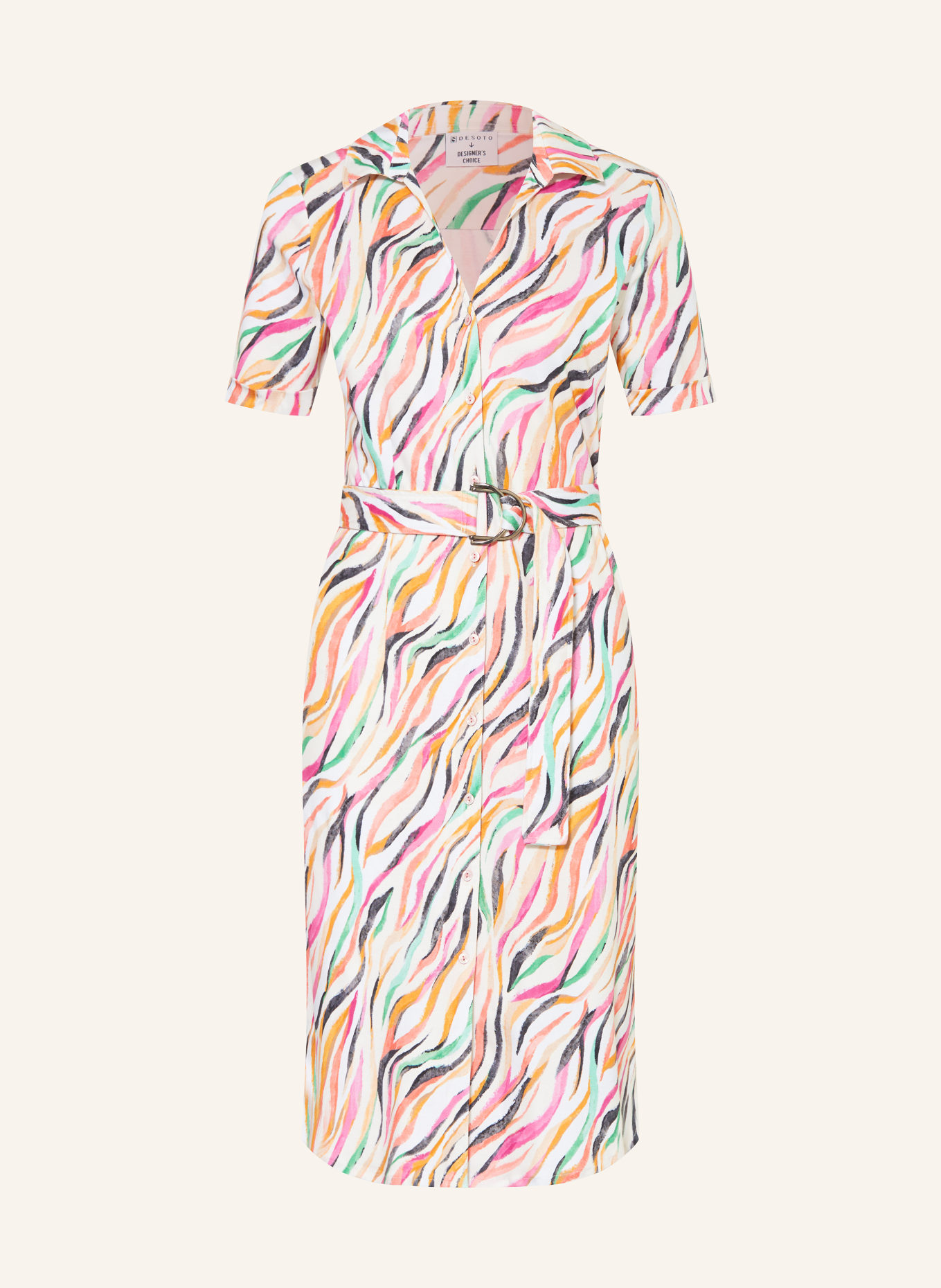 DESOTO Shirt dress KLARA, Color: FUCHSIA/ GREEN/ ORANGE (Image 1)