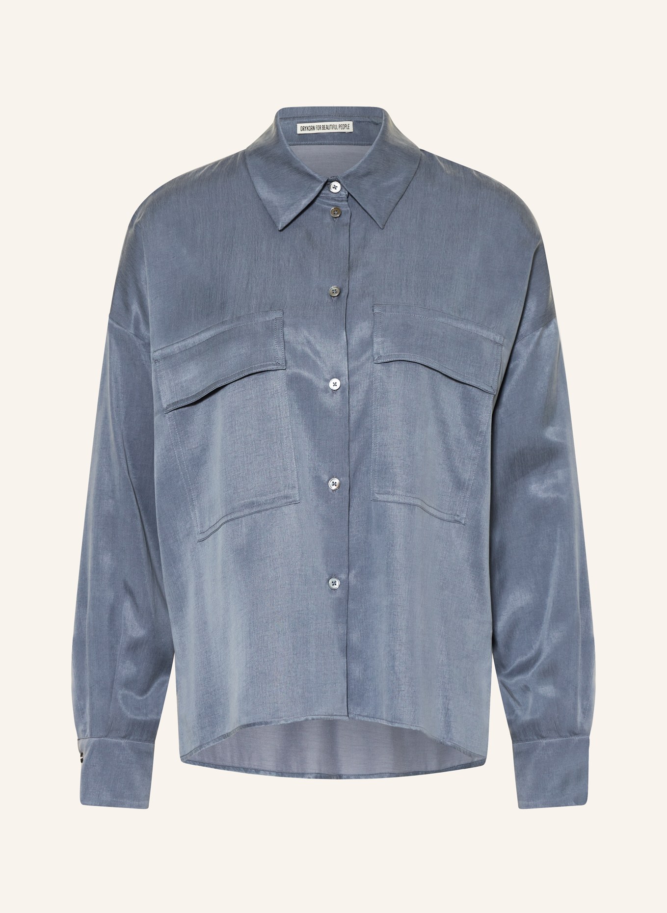 DRYKORN Shirt blouse BADAR, Color: BLUE GRAY (Image 1)