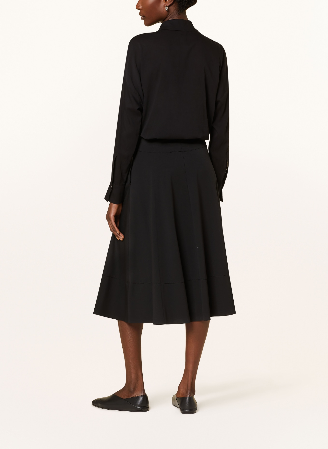 DRYKORN Jersey skirt IKUYA, Color: BLACK (Image 3)