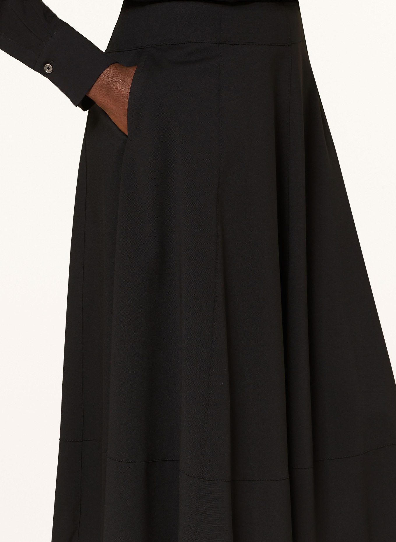 DRYKORN Jersey skirt IKUYA, Color: BLACK (Image 4)