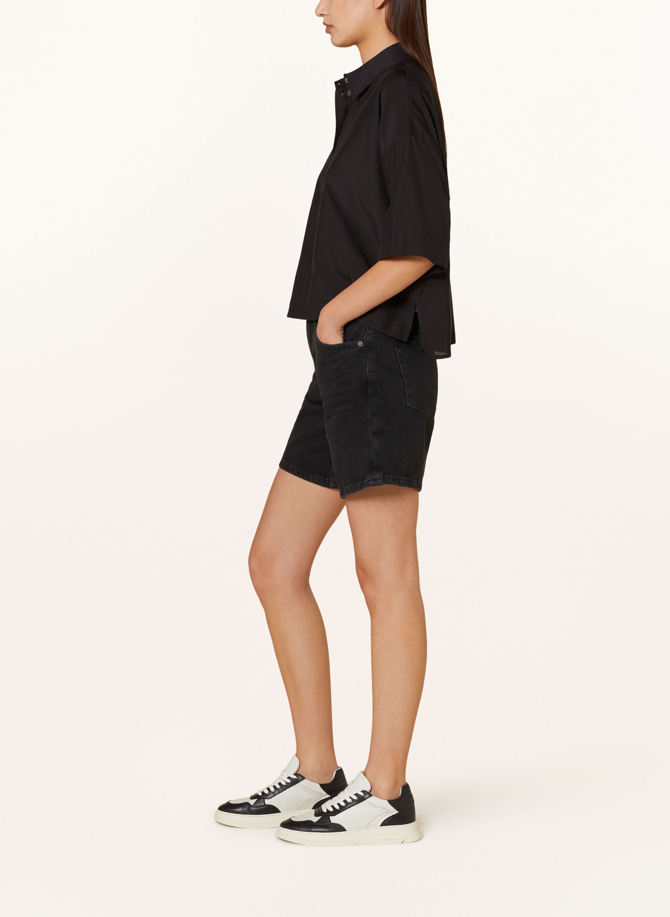 DRYKORN Denim shorts CABA, Color: BLACK (Image 4)