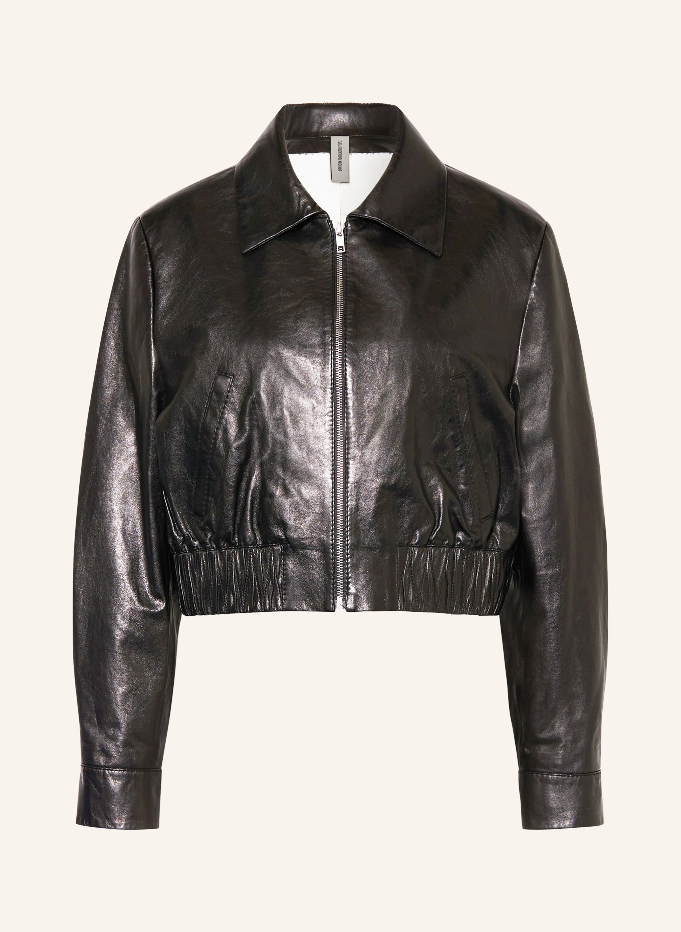 DRYKORN Leather jacket RADWAY, Color: BLACK (Image 1)