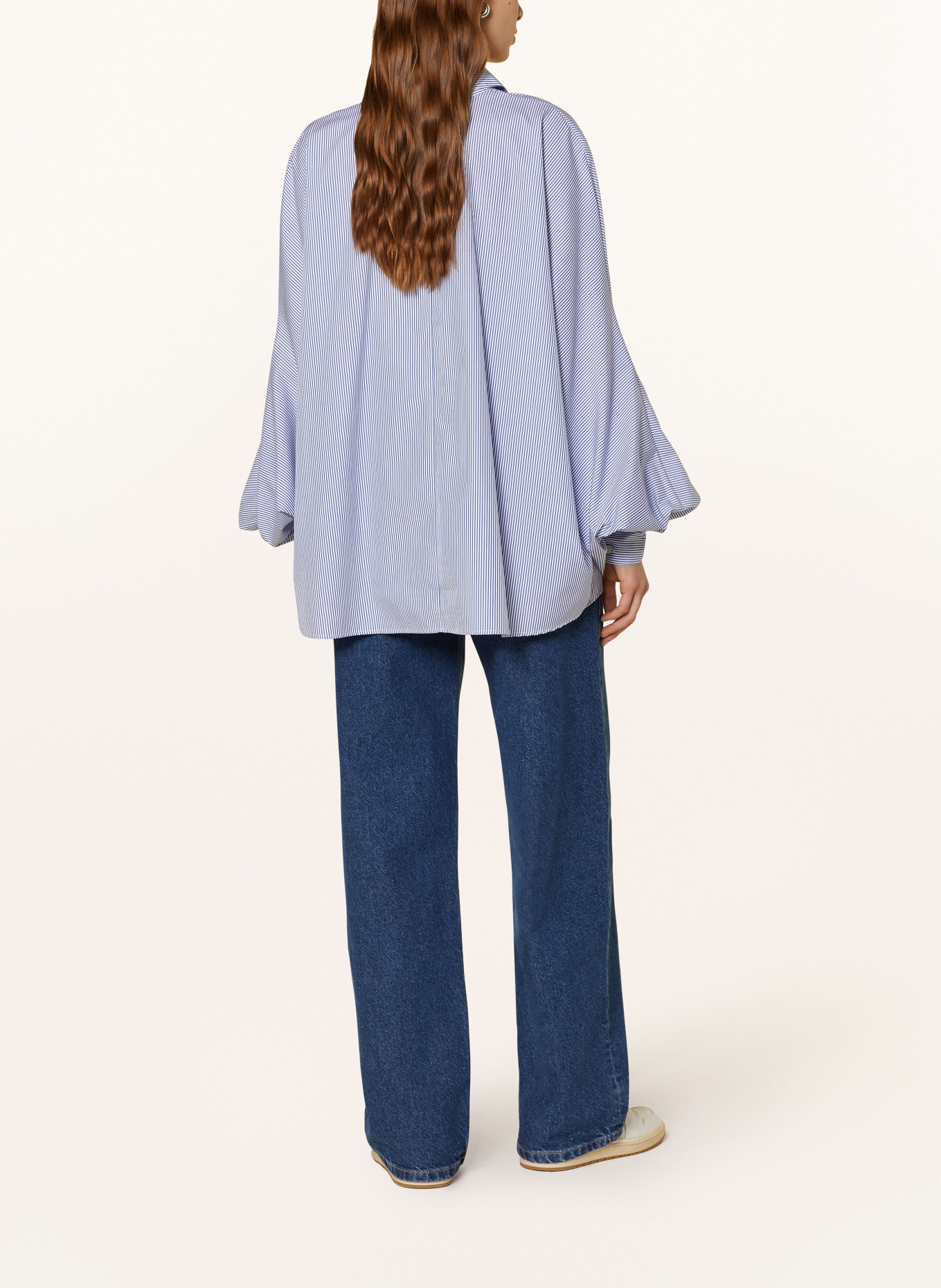 SoSUE Shirt blouse ANTONIA, Color: WHITE/ BLUE (Image 3)