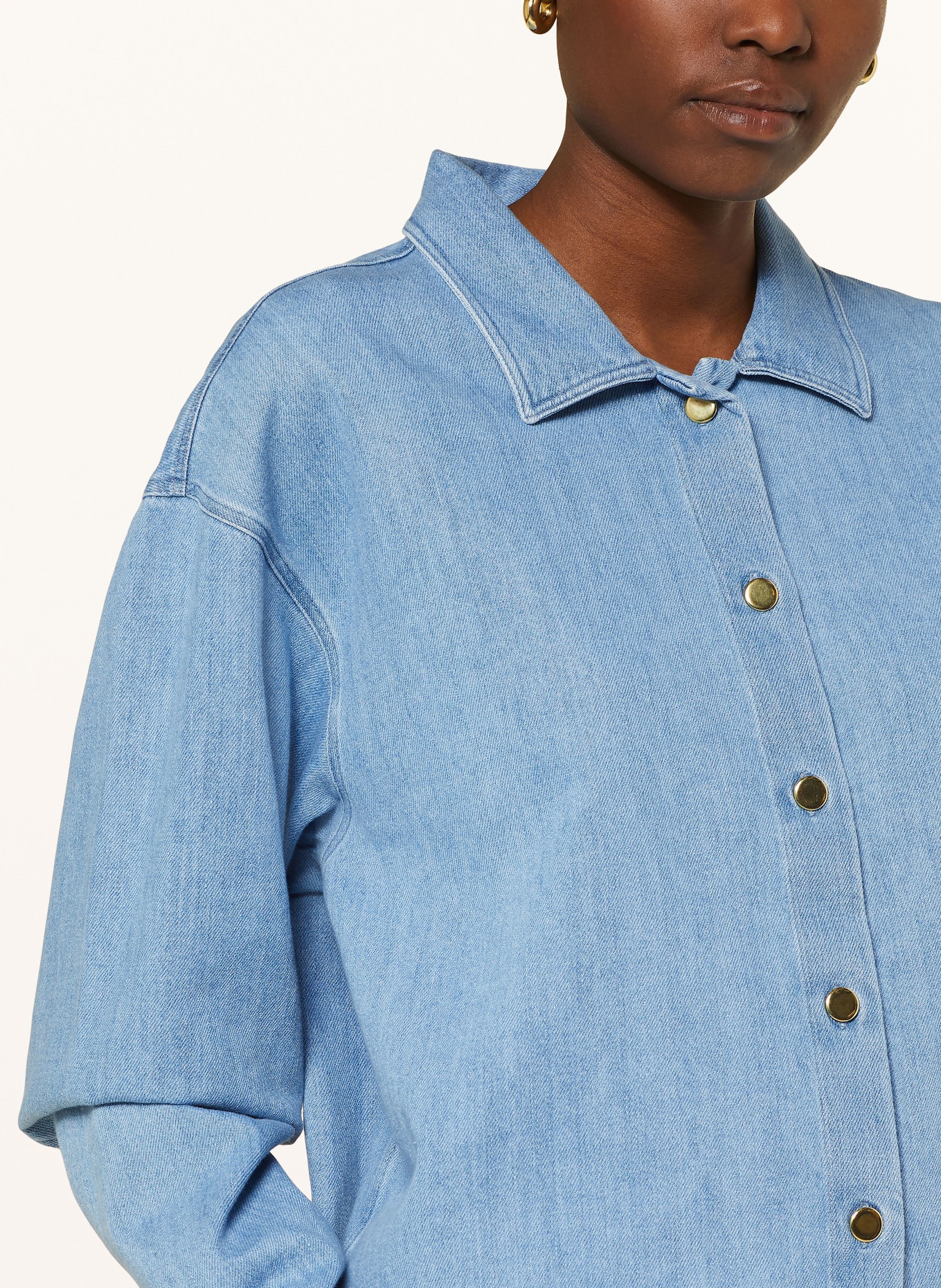 SoSUE Denim blouse ROME, Color: LIGHT BLUE (Image 4)