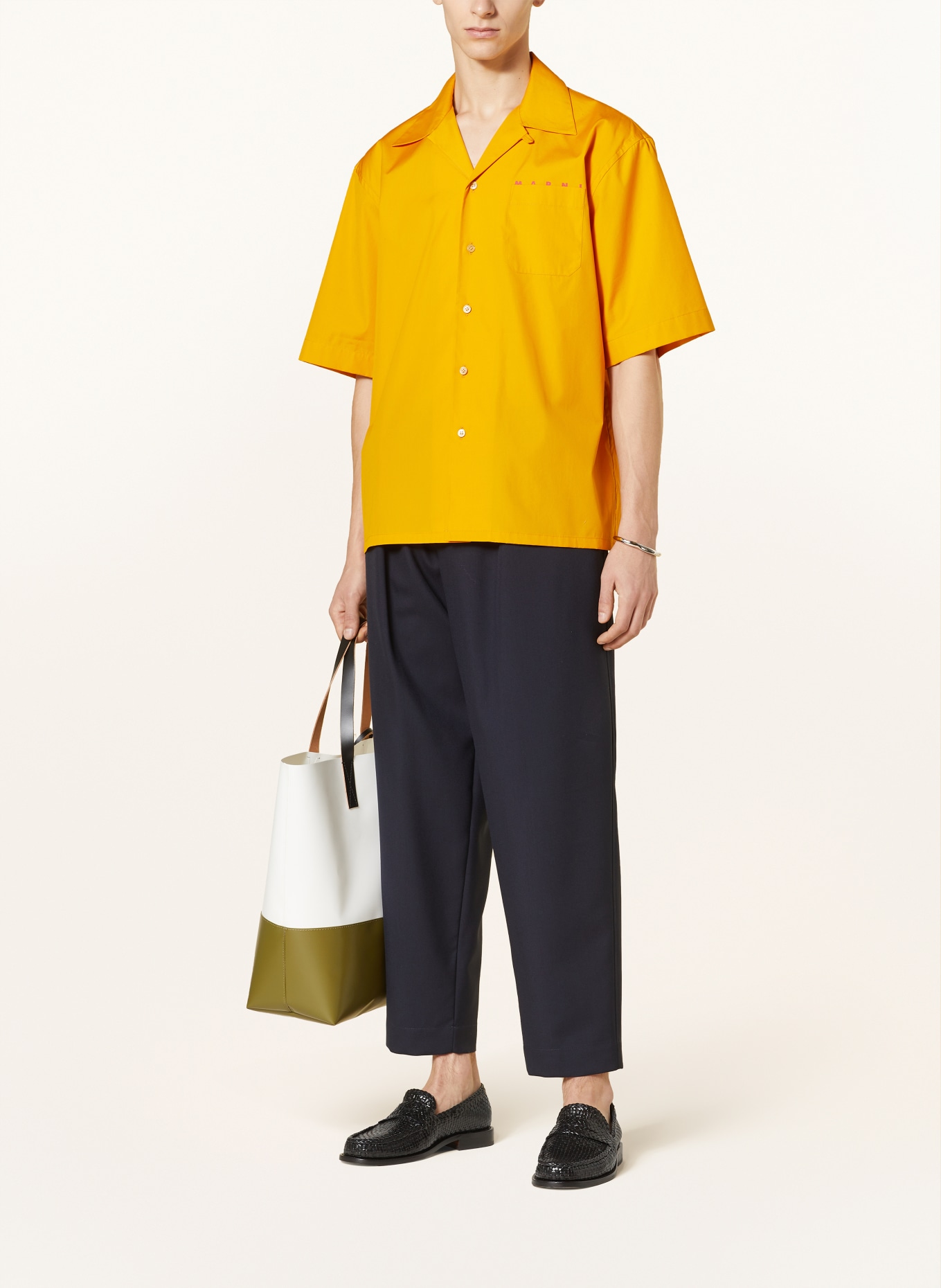 MARNI Resort shirt comfort fit, Color: LIGHT ORANGE (Image 2)