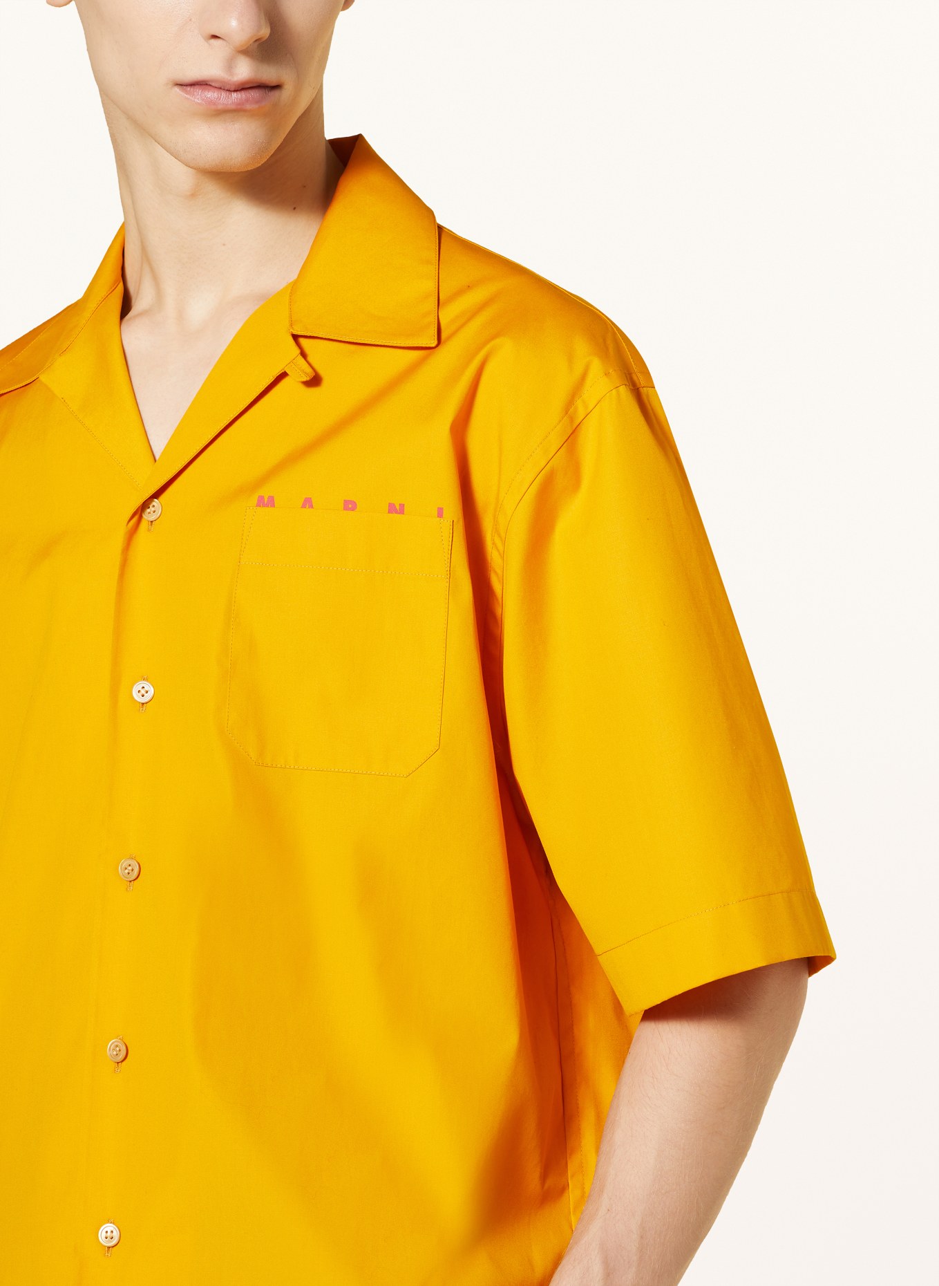MARNI Resort shirt comfort fit, Color: LIGHT ORANGE (Image 4)