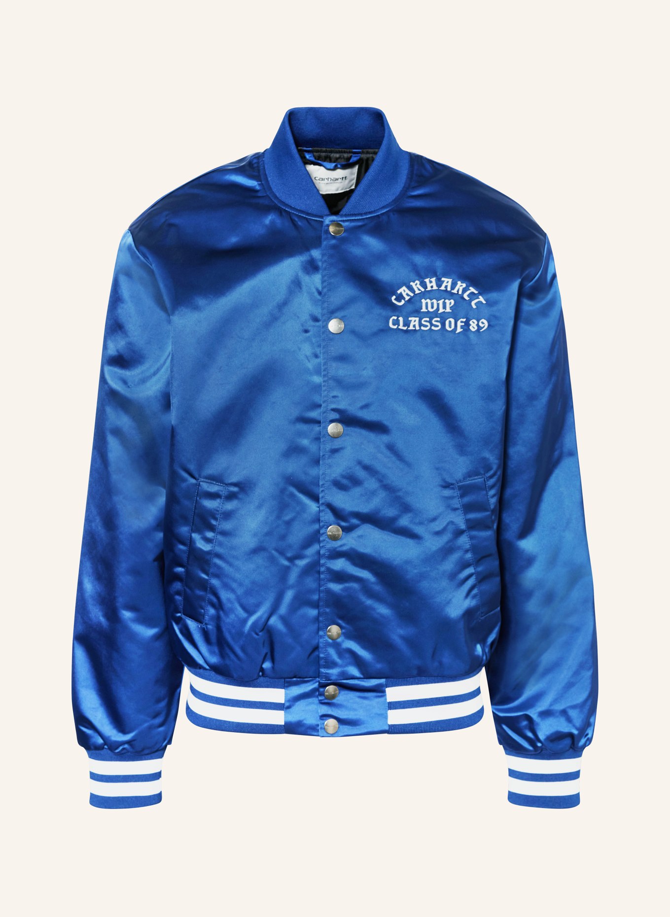 carhartt WIP College jacket, Color: BLUE/ WHITE (Image 1)