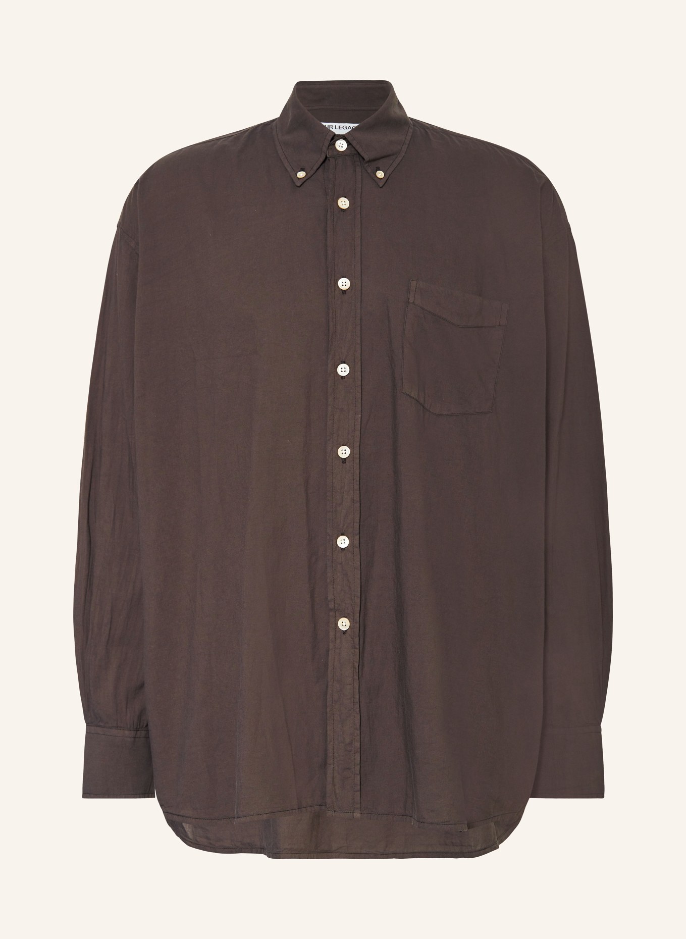 OUR LEGACY Shirt comfort fit, Color: DARK BROWN (Image 1)