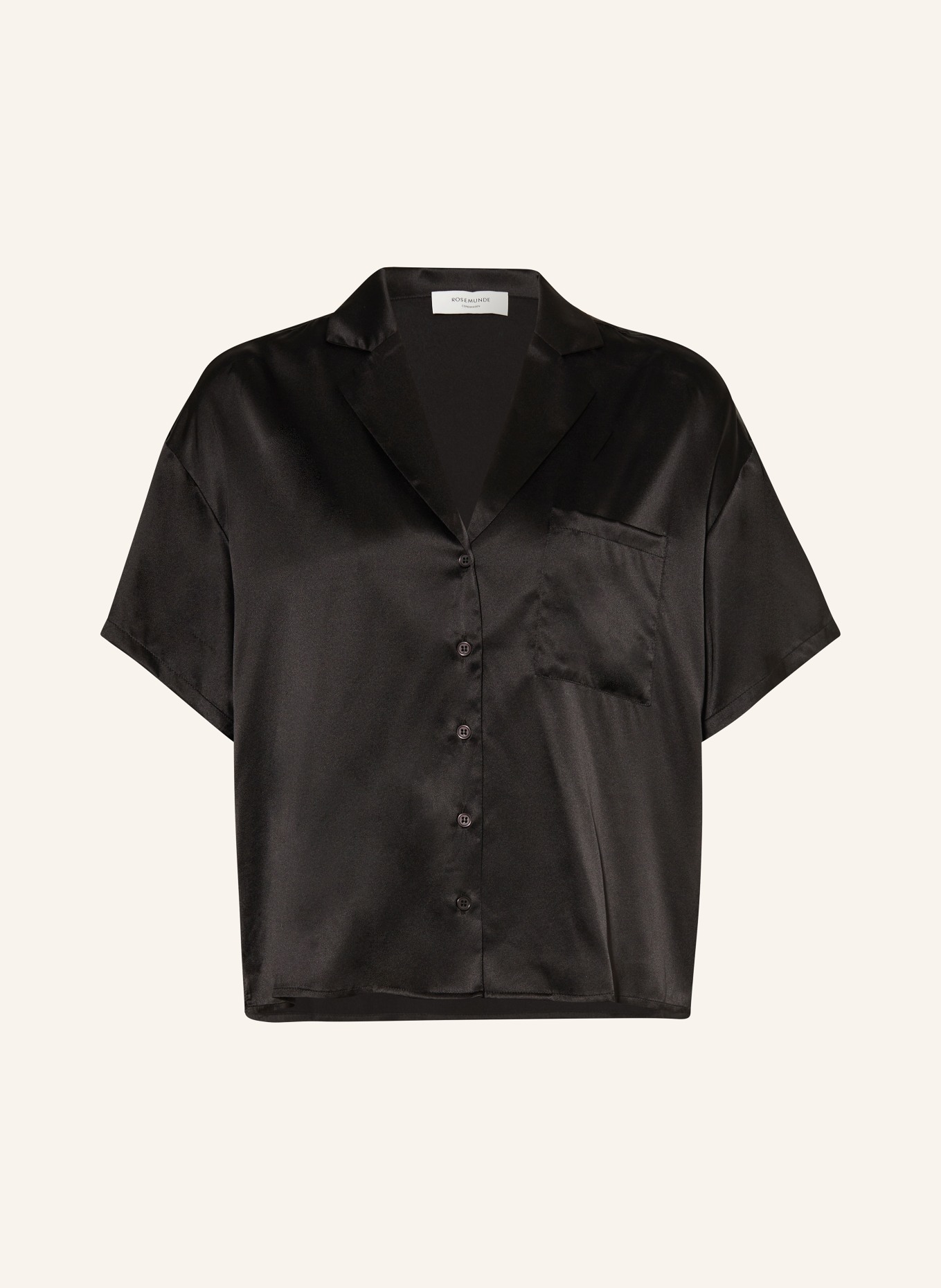 rosemunde Silk blouse, Color: BLACK (Image 1)