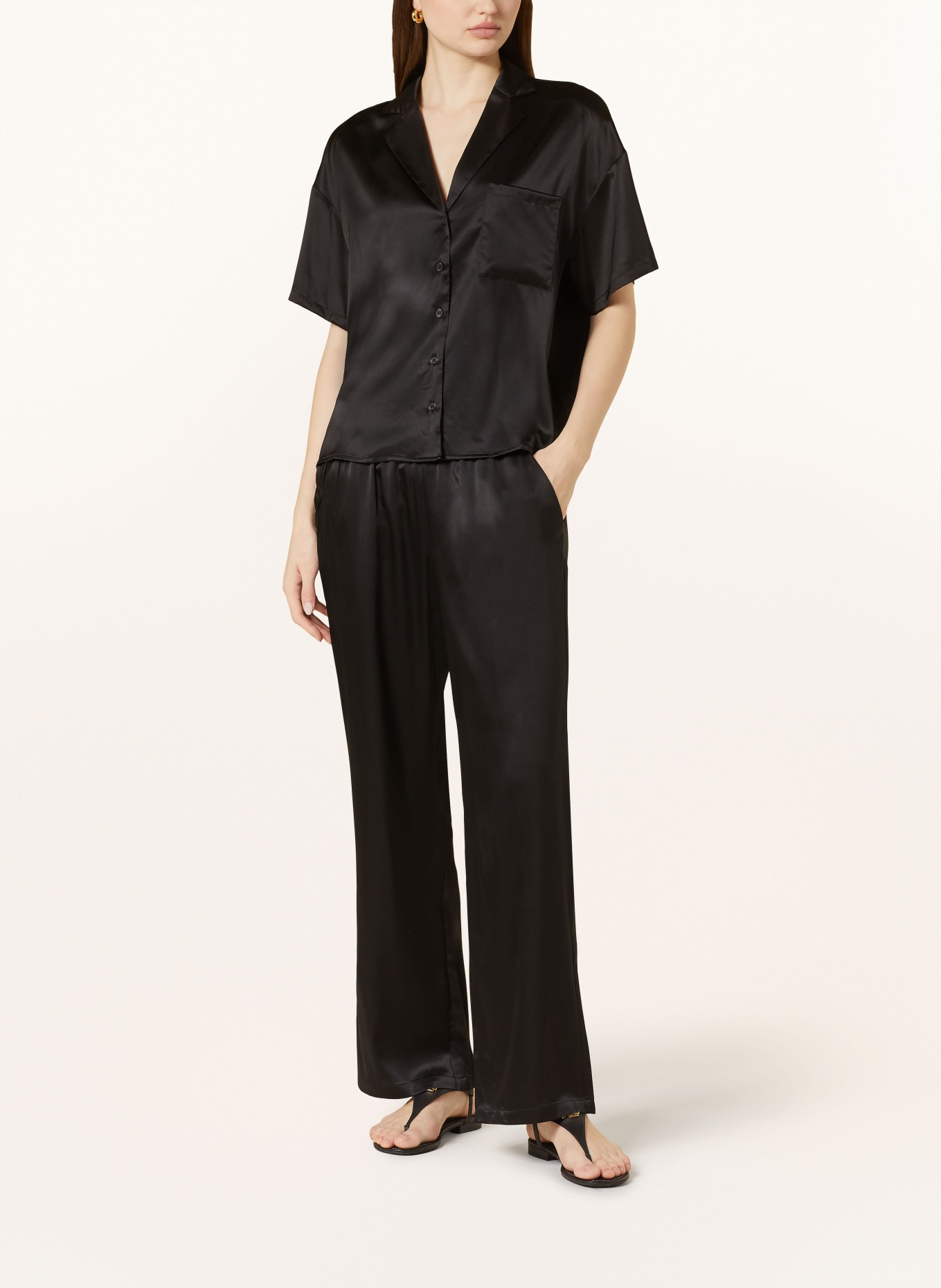 rosemunde Silk blouse, Color: BLACK (Image 2)