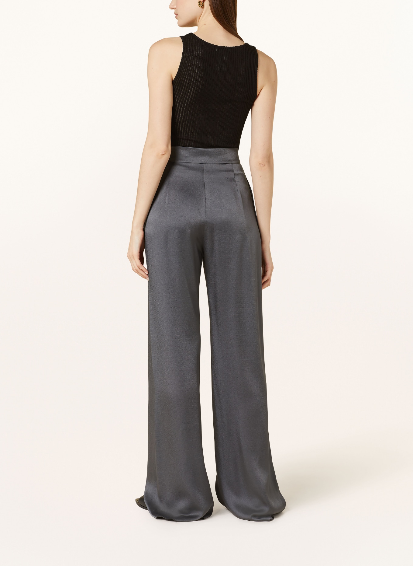 rosemunde Pletený top z hedvábí: ČERNÁ