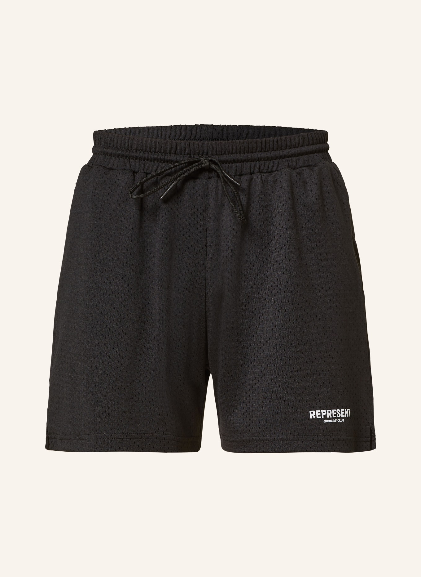 REPRESENT Shorts OWNERS CLUB, Color: BLACK (Image 1)