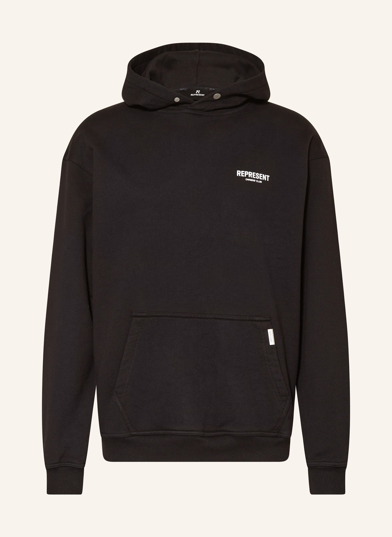 REPRESENT Hoodie OWNERS CLUB, Color: BLACK/ WHITE (Image 1)