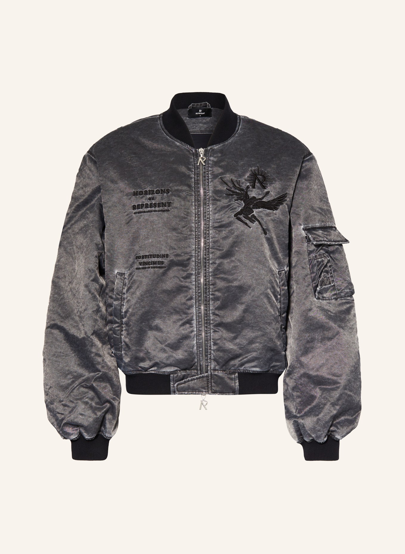 REPRESENT Bomber jacket ICARUS, Color: BLACK (Image 1)