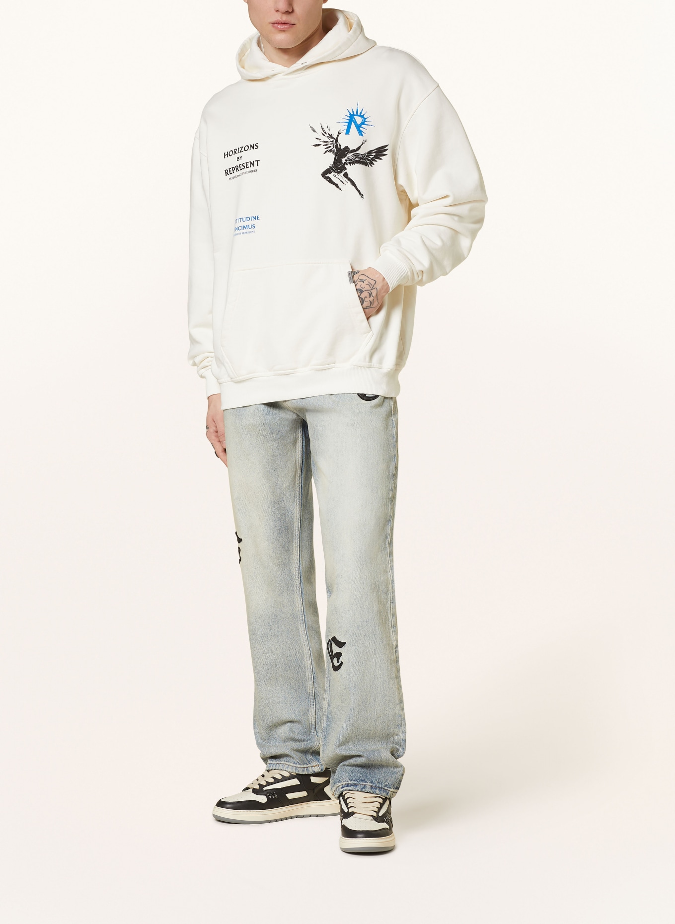 REPRESENT Hoodie ICARUS, Color: WHITE (Image 3)