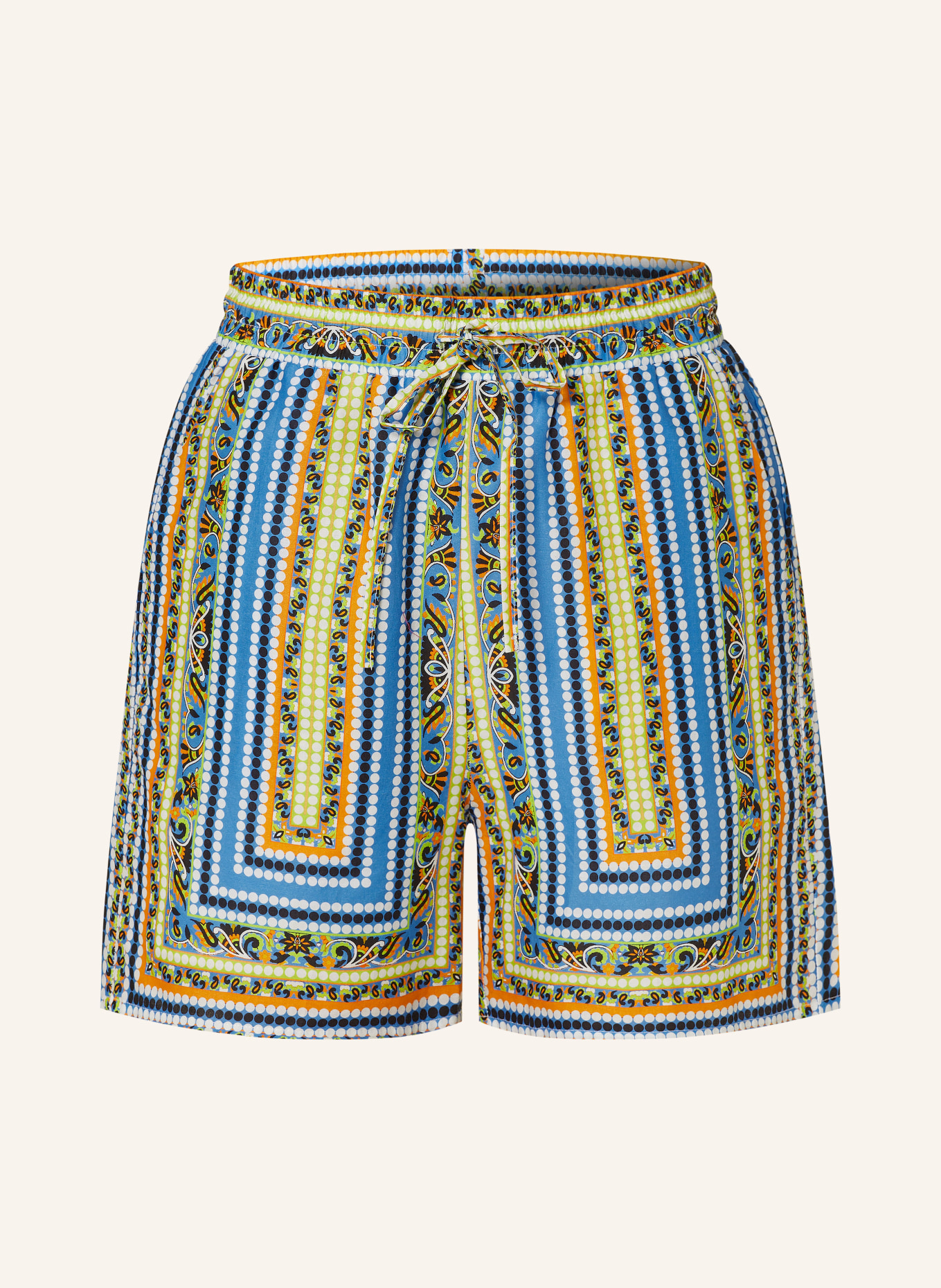 MRS & HUGS Shorts, Color: BLUE/ WHITE/ ORANGE (Image 1)