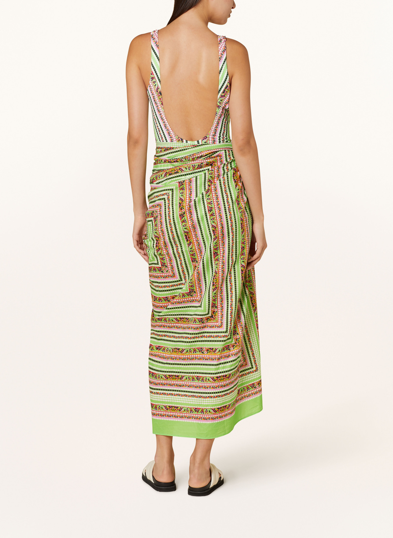 MRS & HUGS Sarong, Color: LIGHT GREEN/ WHITE/ PINK (Image 3)