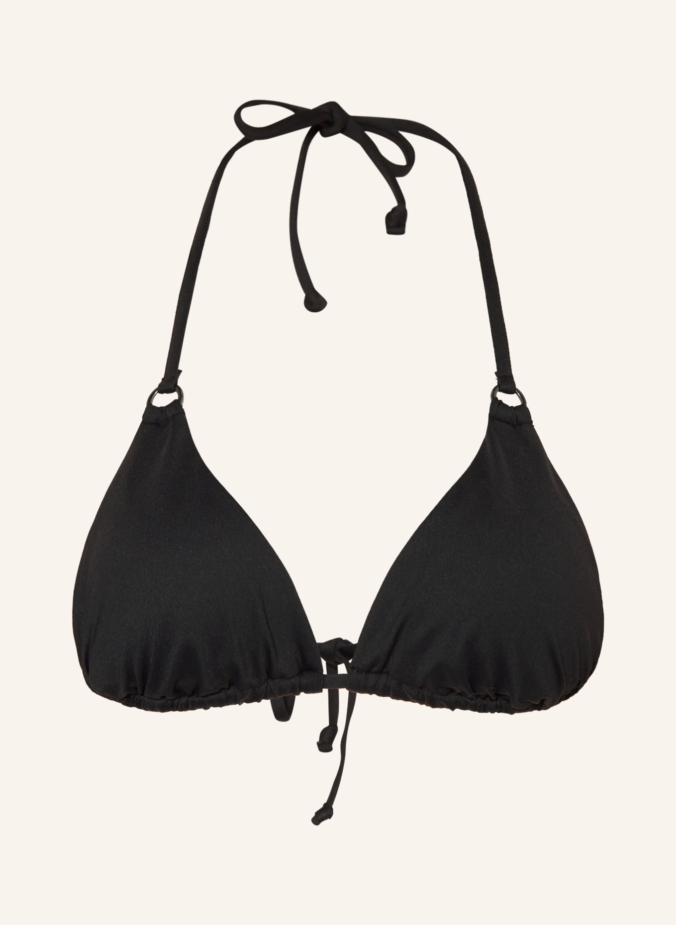MRS & HUGS Triangle bikini top, Color: BLACK (Image 1)