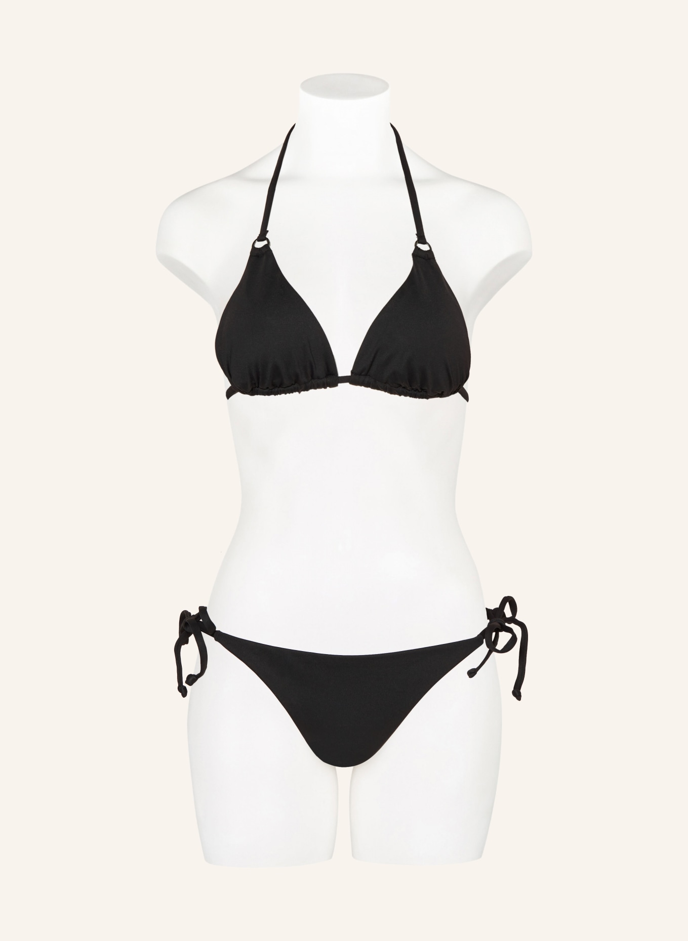 MRS & HUGS Triangle bikini top, Color: BLACK (Image 2)