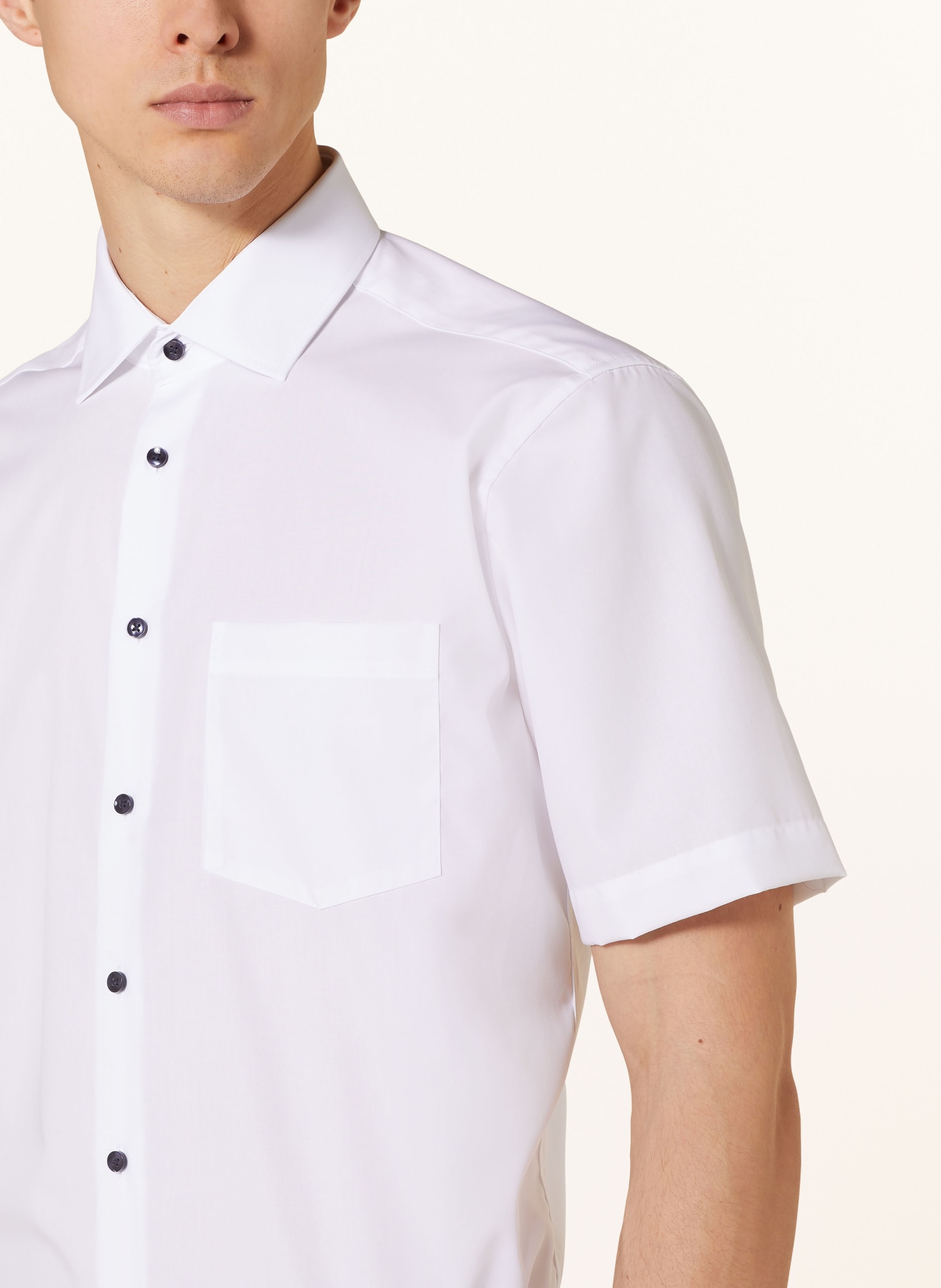 seidensticker Kurzarm-Hemd Regular Fit, Farbe: WEISS (Bild 4)