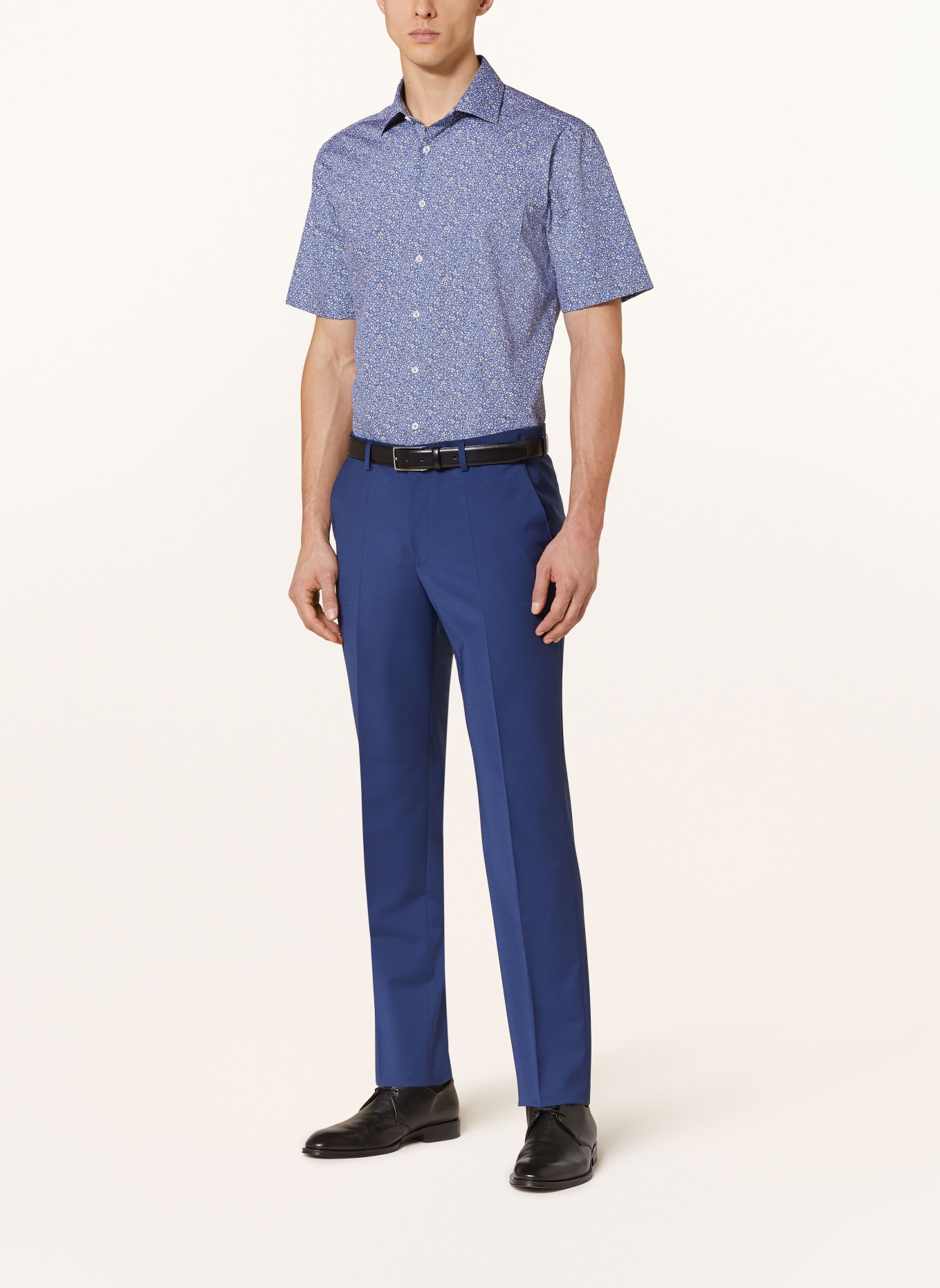 seidensticker Short sleeve shirt regular fit, Color: BLUE/ WHITE (Image 2)